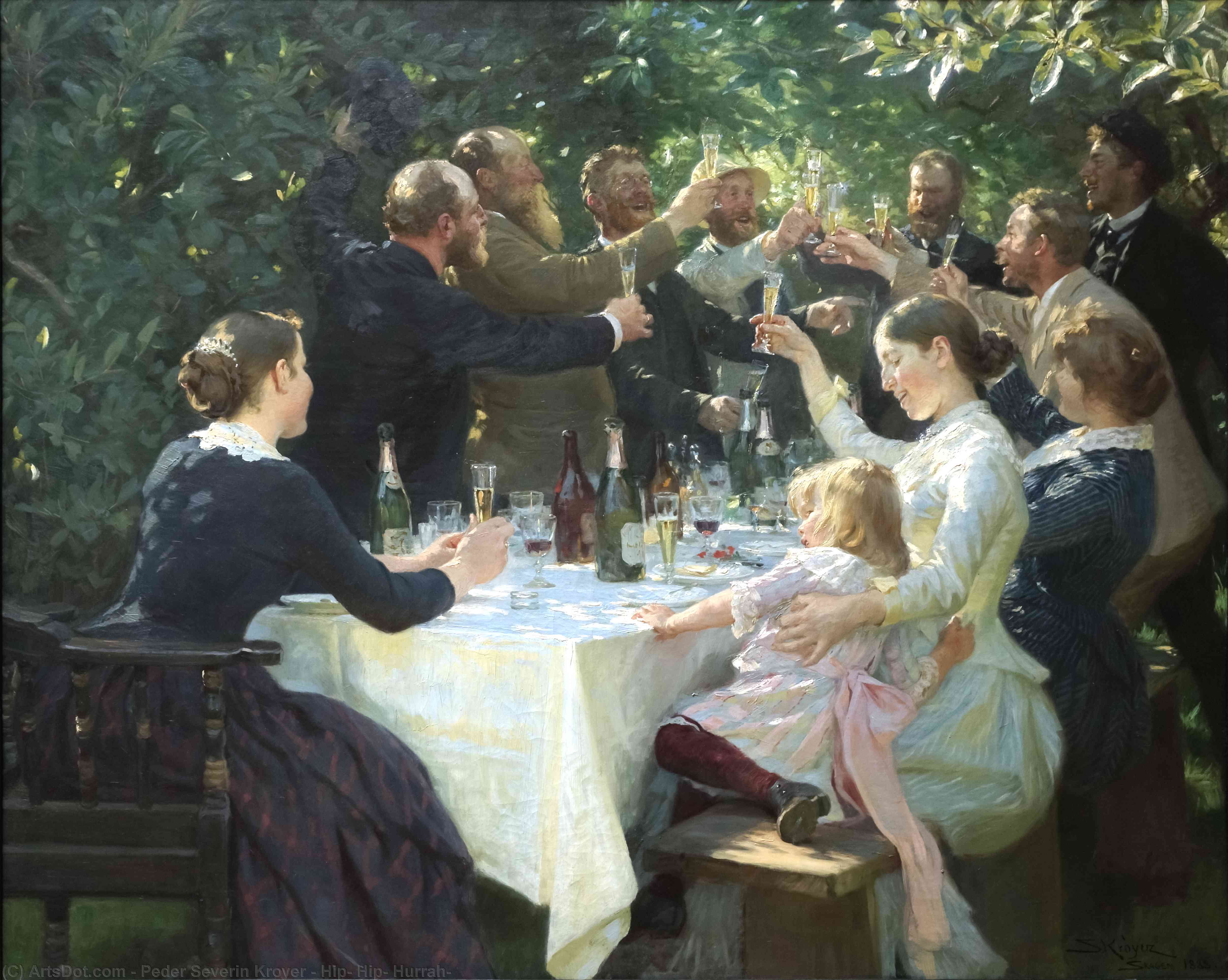 Hip, Hip, Hurrah! — Peder Severin Kroyer