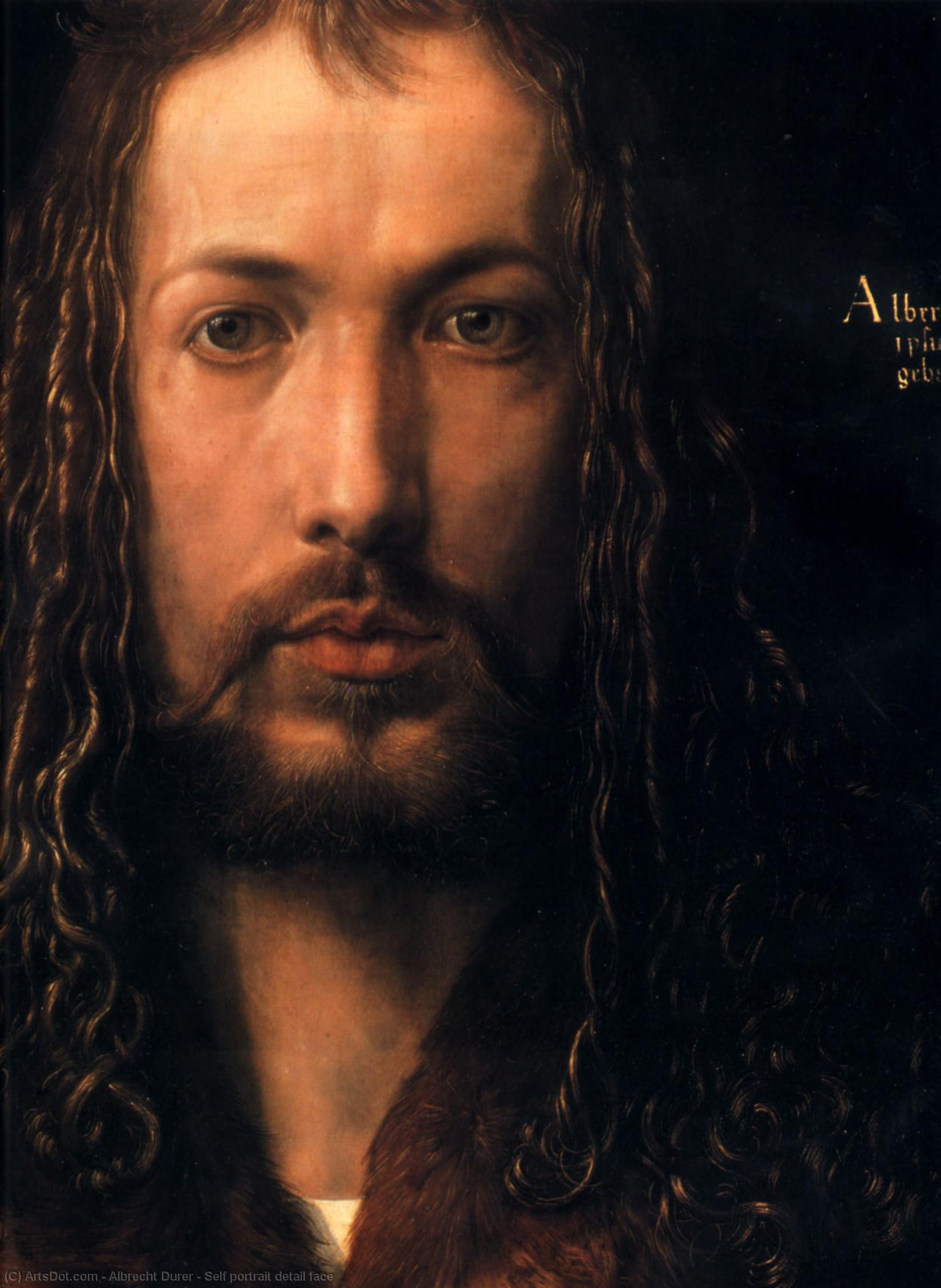 Self Portrait Detail Face — Albrecht Dürer