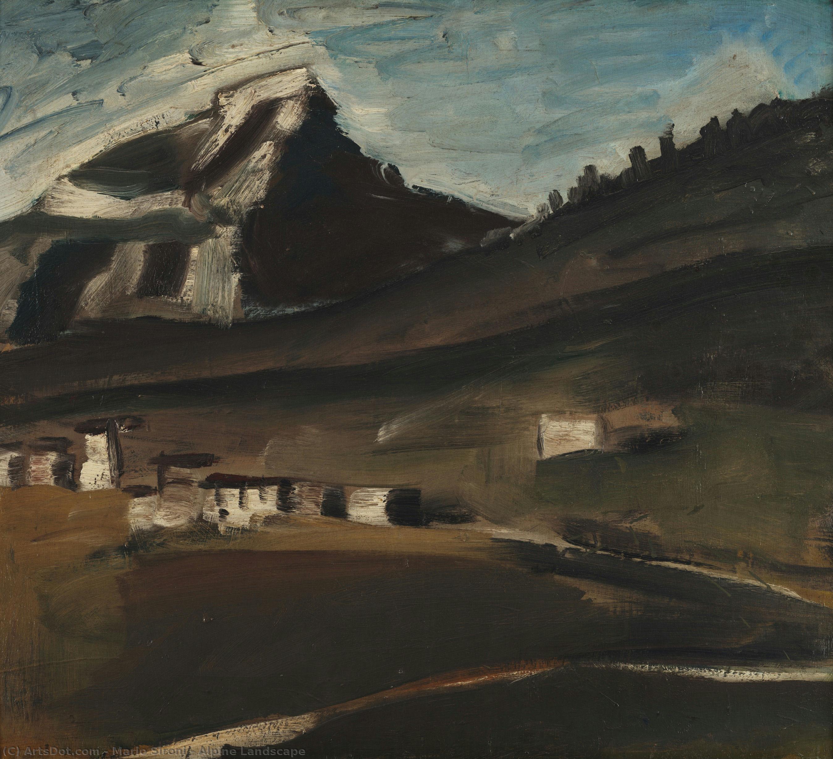 Alpine Landscape — Mario Sironi