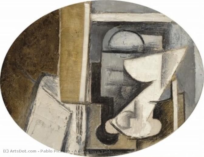 Ein Glas Auf Einem Tisch — Pablo Picasso