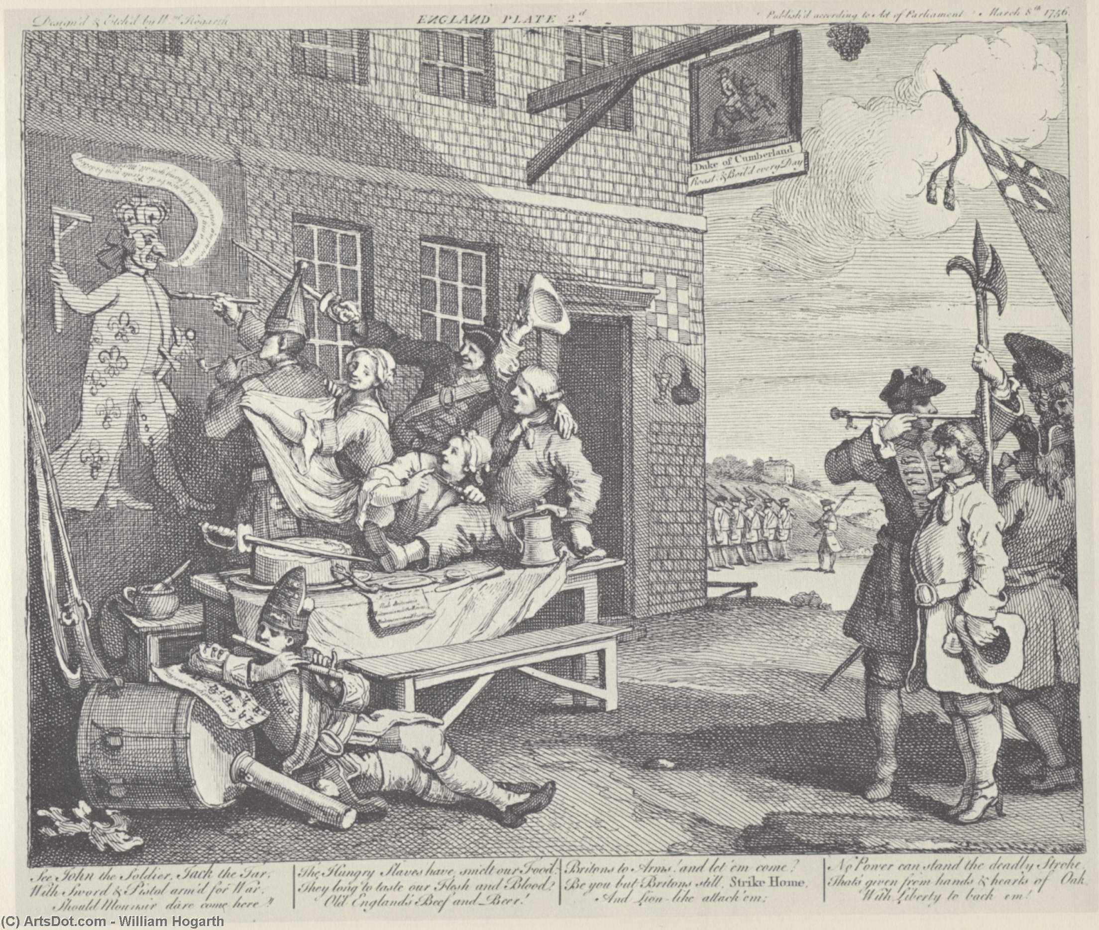 Angrepet — William Hogarth