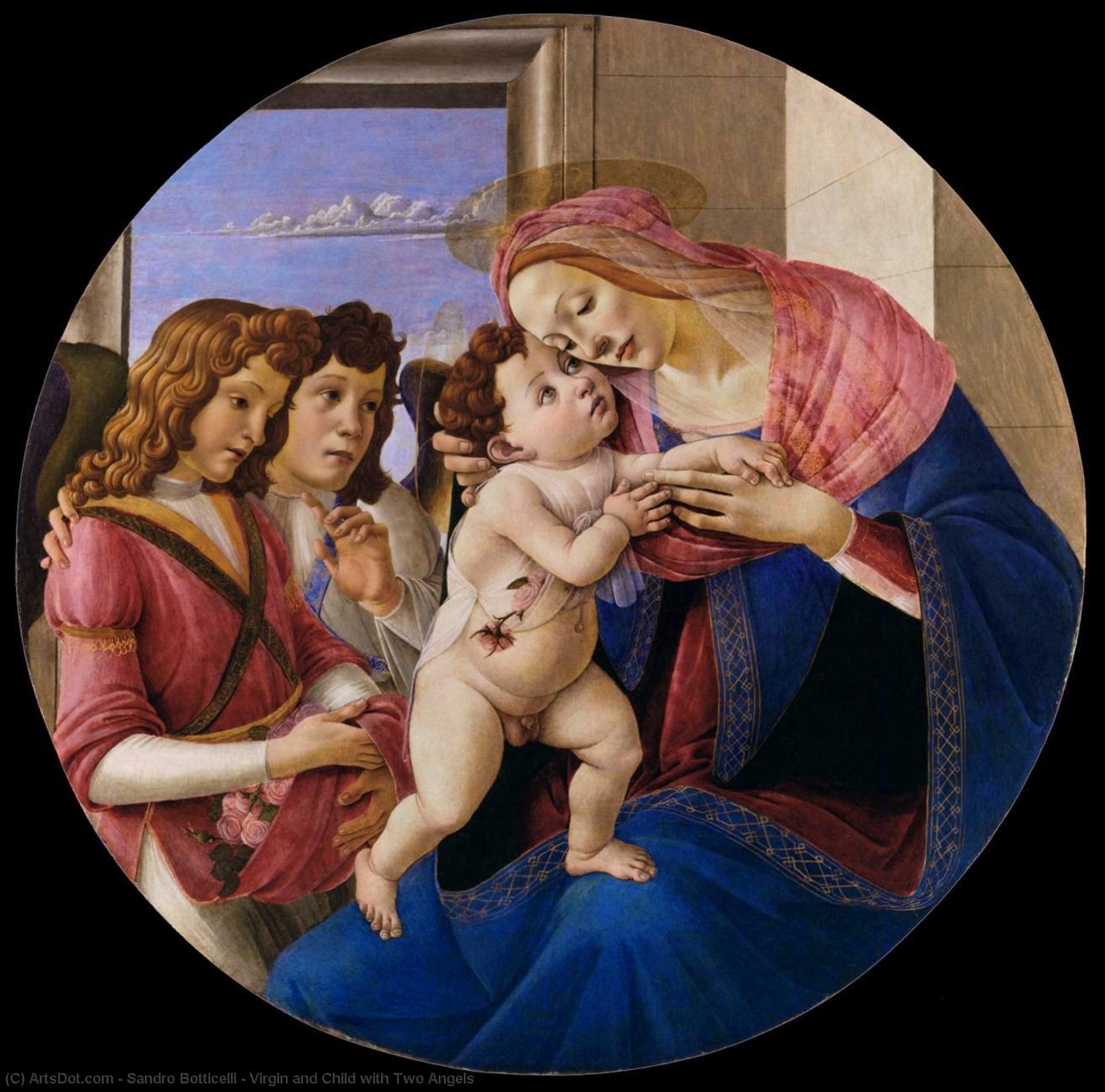 Virgem Com Dois Anjos — Sandro Botticelli