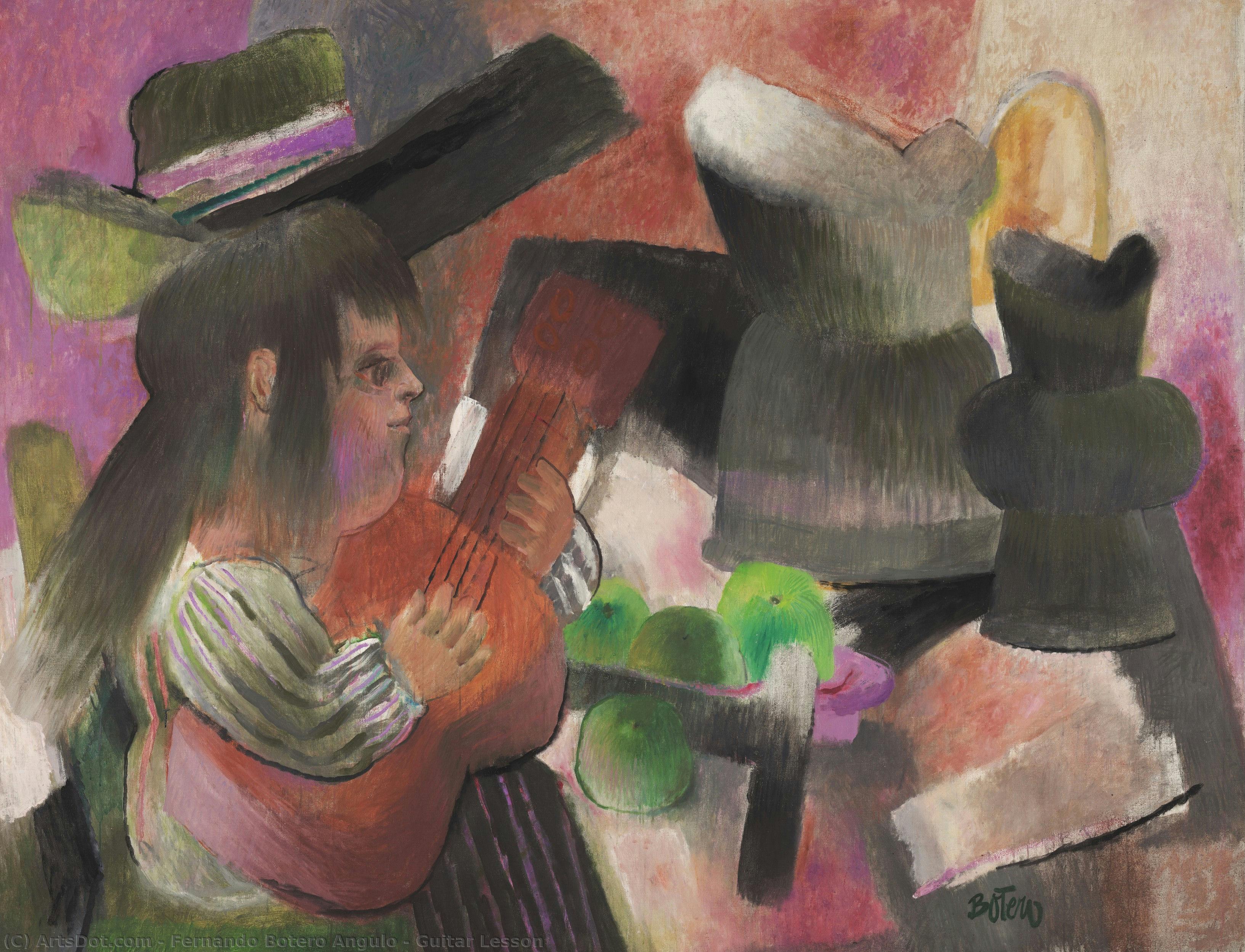 Guitar Lesson — Fernando Botero