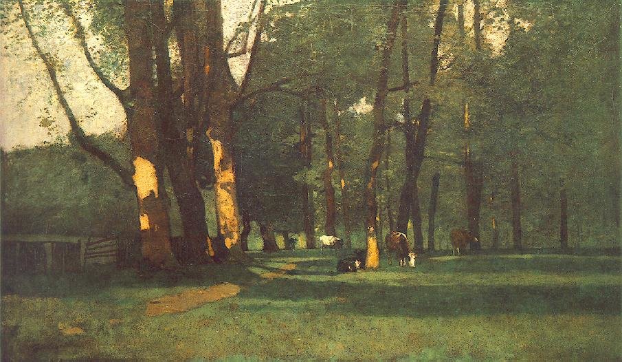 Landscape With Cows — László Paal
