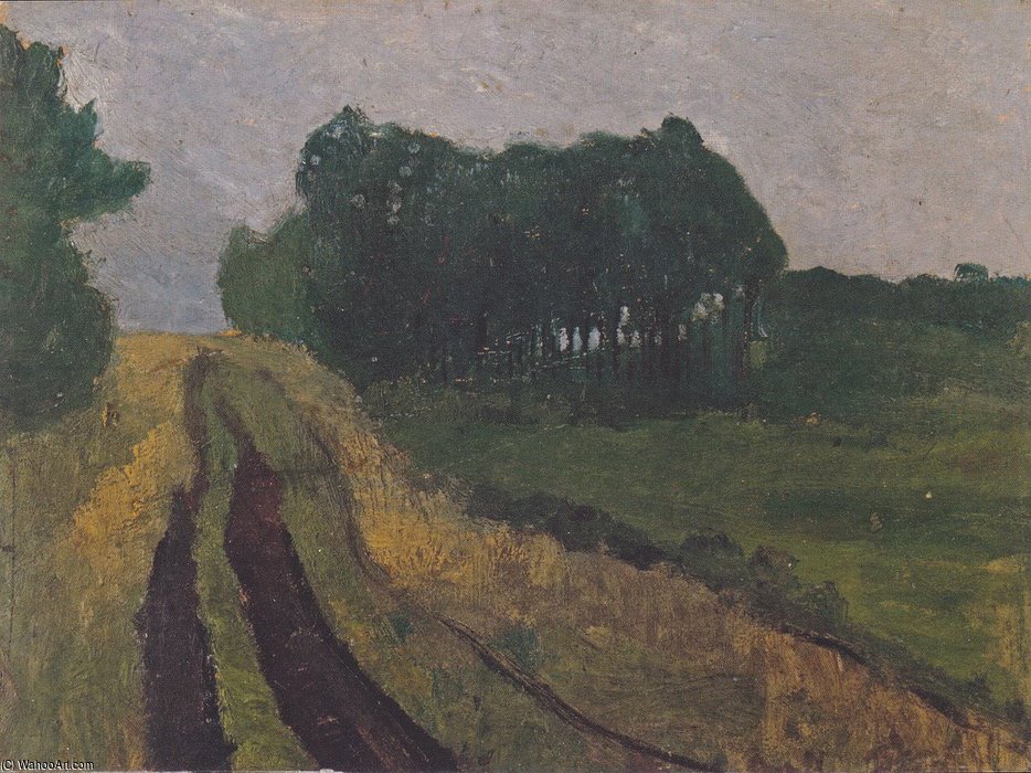 Evening Landscape With Pines — Paula Modersohn-becker