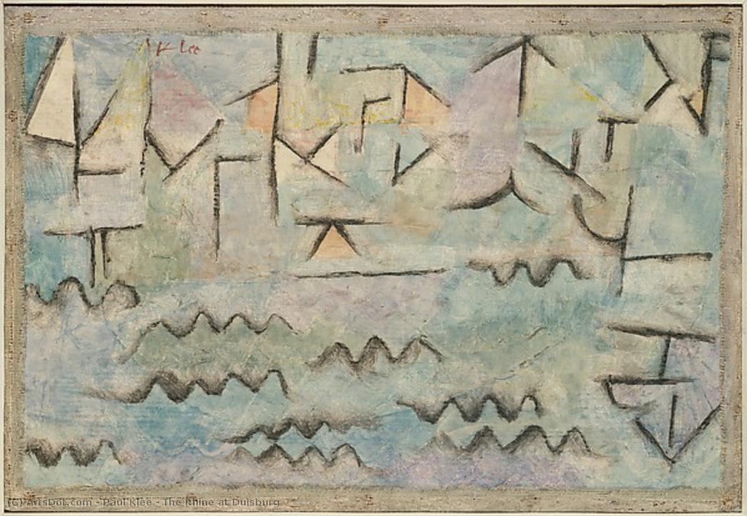 The Rhine At Duisburg — Paul Klee