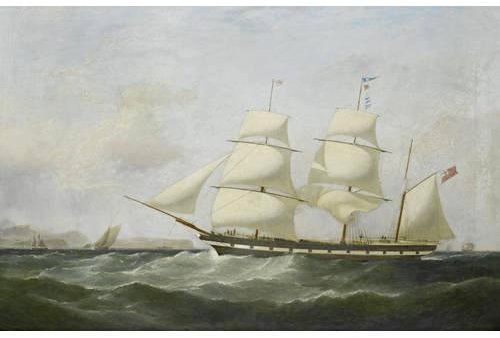 The Barque Walter Morrice Calling For A Pilot Off Point Lynas — Samuel Walters