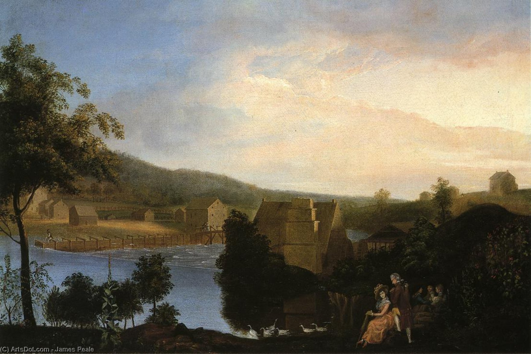 Pleasure Party By A Mill - Szabadalom Művészete — James Peale
