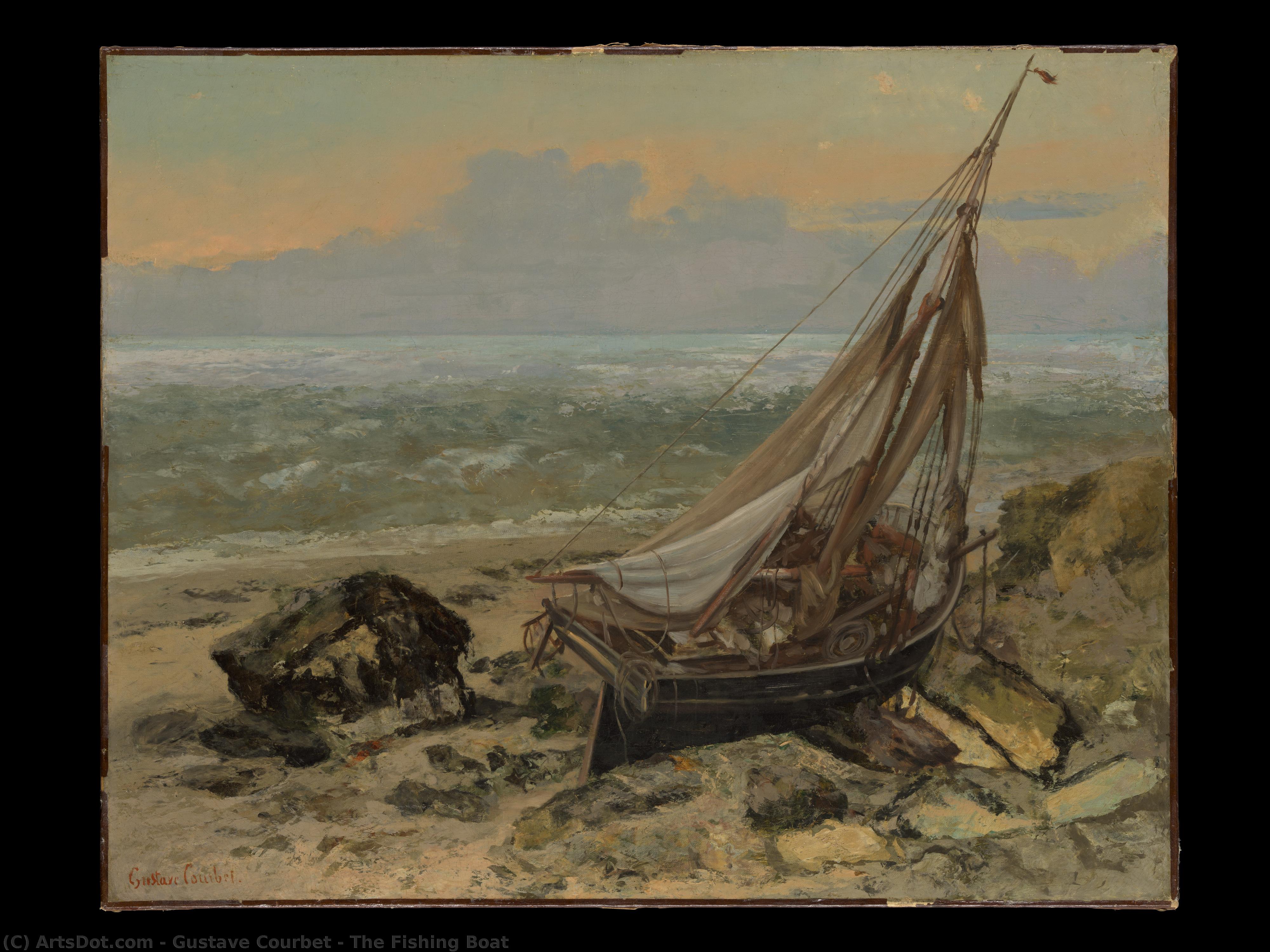 Kalastusvene — Gustave Courbet