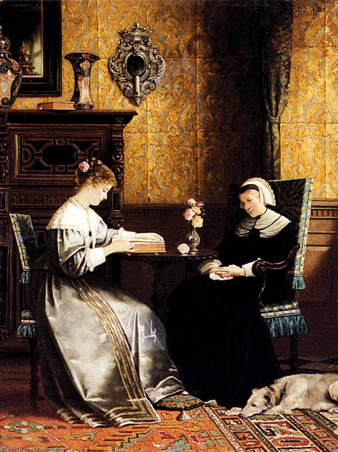 Reading A Book — Rudolf Ernst