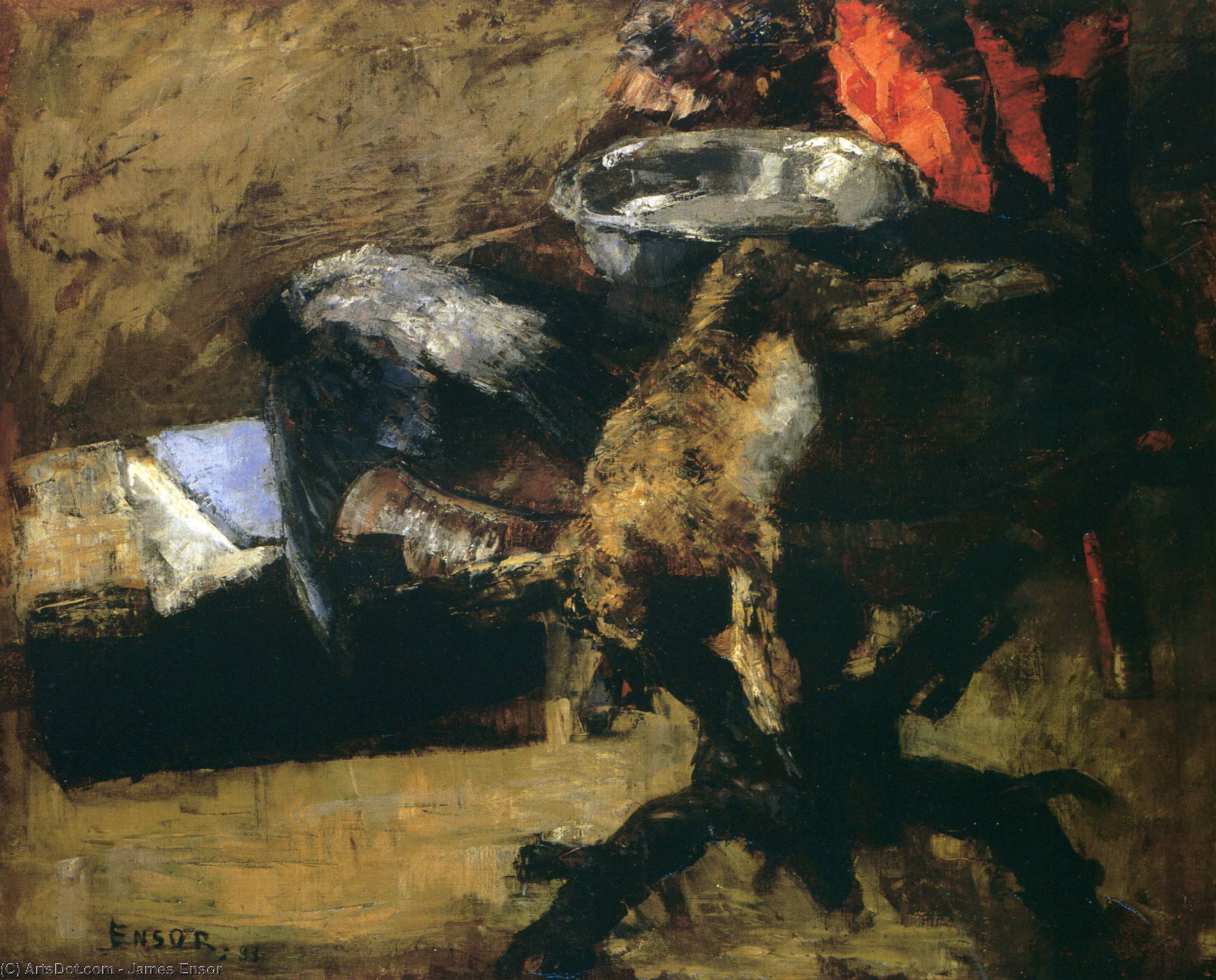 Lievre Et Corbeau — James Ensor