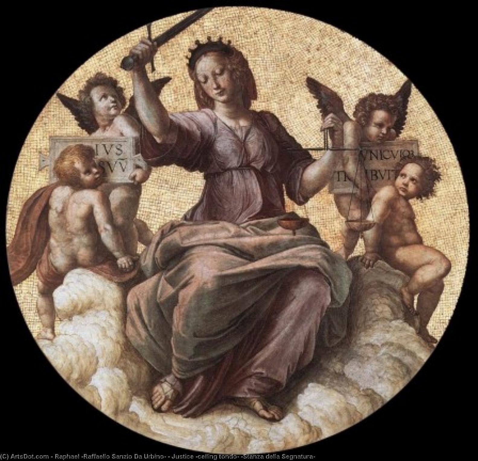 Justice (ceiling tondo) (Stanza della Segnatura)