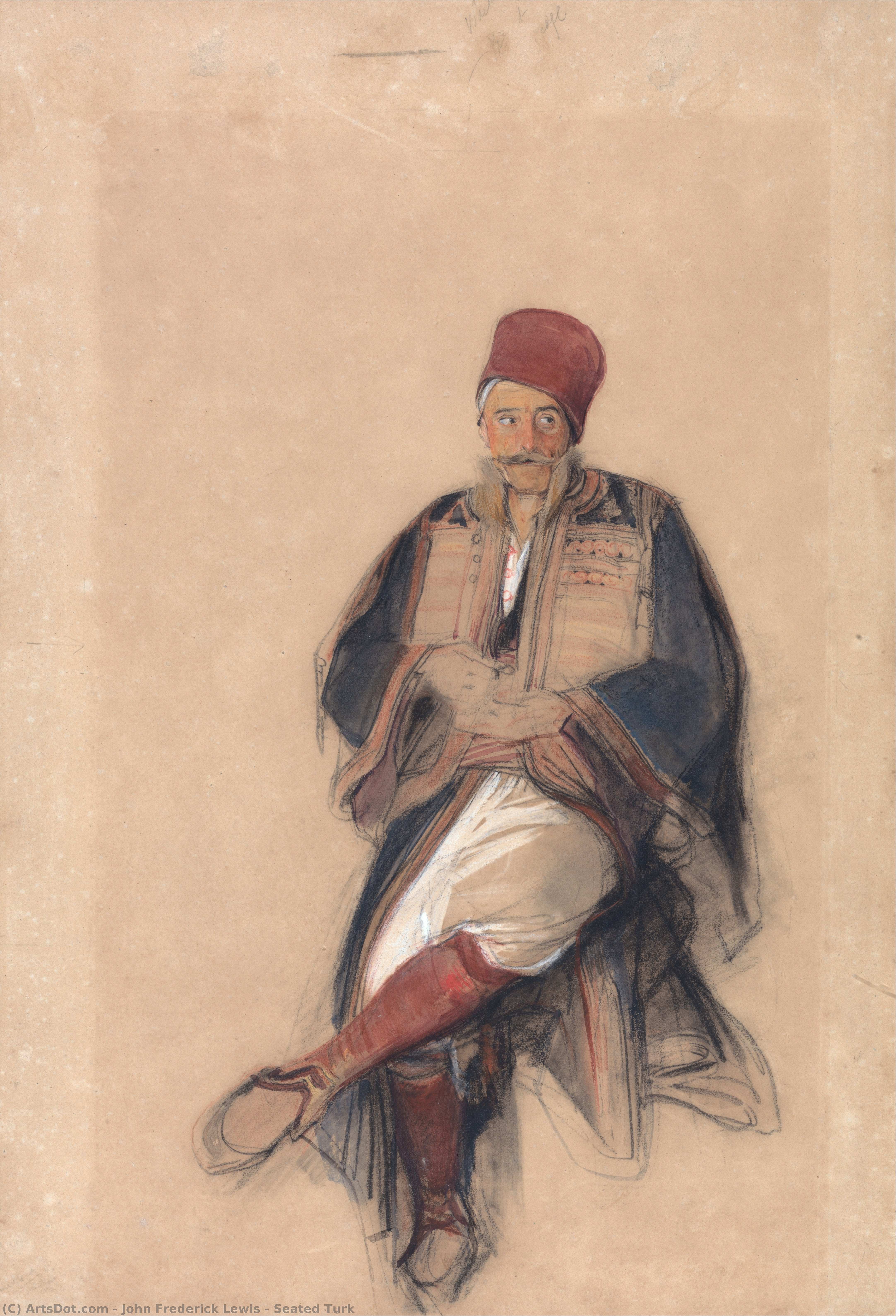 Seated Turk — Džon Frederik Luis