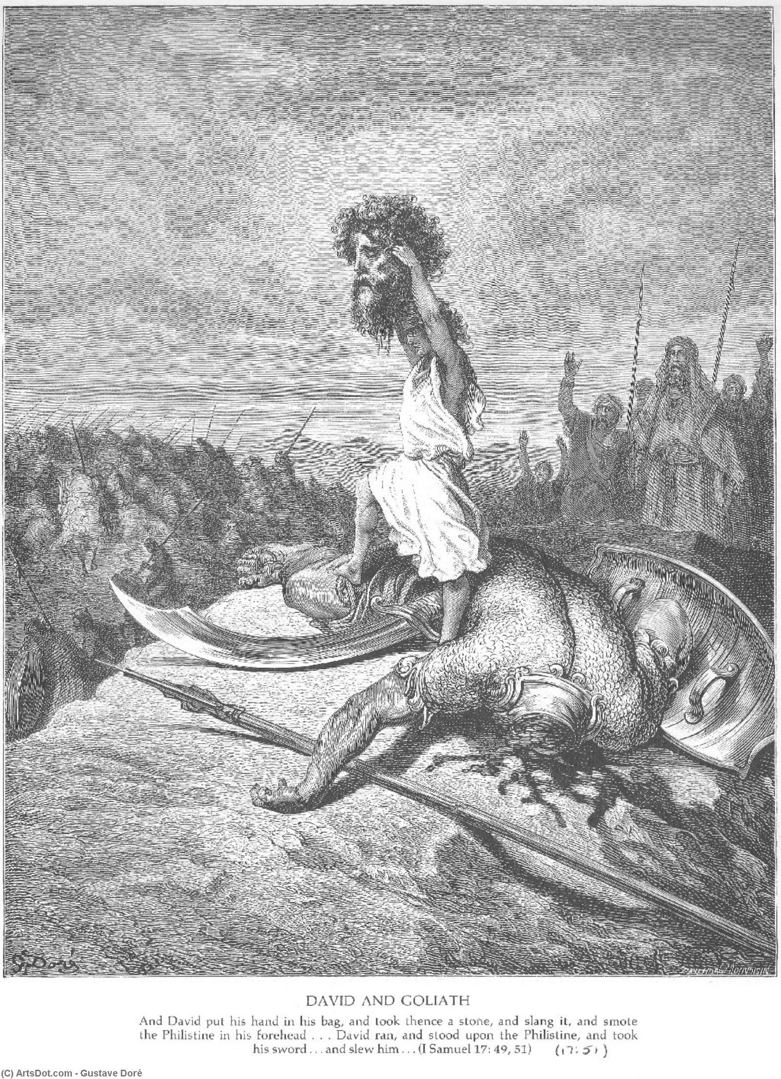 David Slávi David Golýcha — Gustave Doré