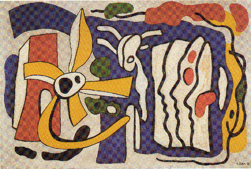 Composition Of The Three Profiles — Fernand Léger