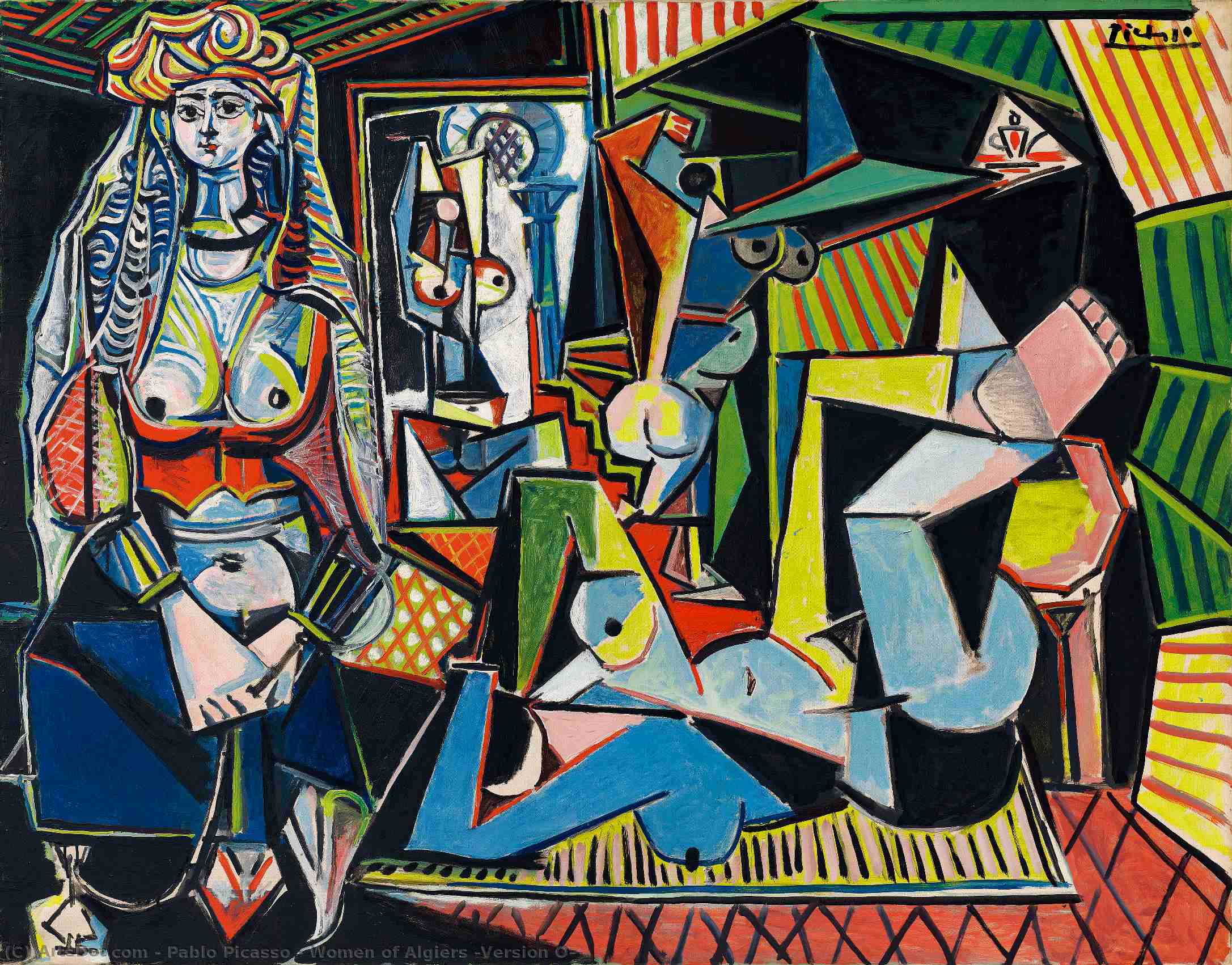 Pablo Picasso Malaga Spain 1881 1955 1973 A Masterpiece Of Deconstruction: Picasso’s Algerian Women 114 X 146 Cm Women Of Algiers (version O) ალჟირელი ქალები (ვერსია ოვ) Guernica Is A Large 1937 Oil Painting By Spanish Artist Pablo Picasso. It I — Пабла Пікаса