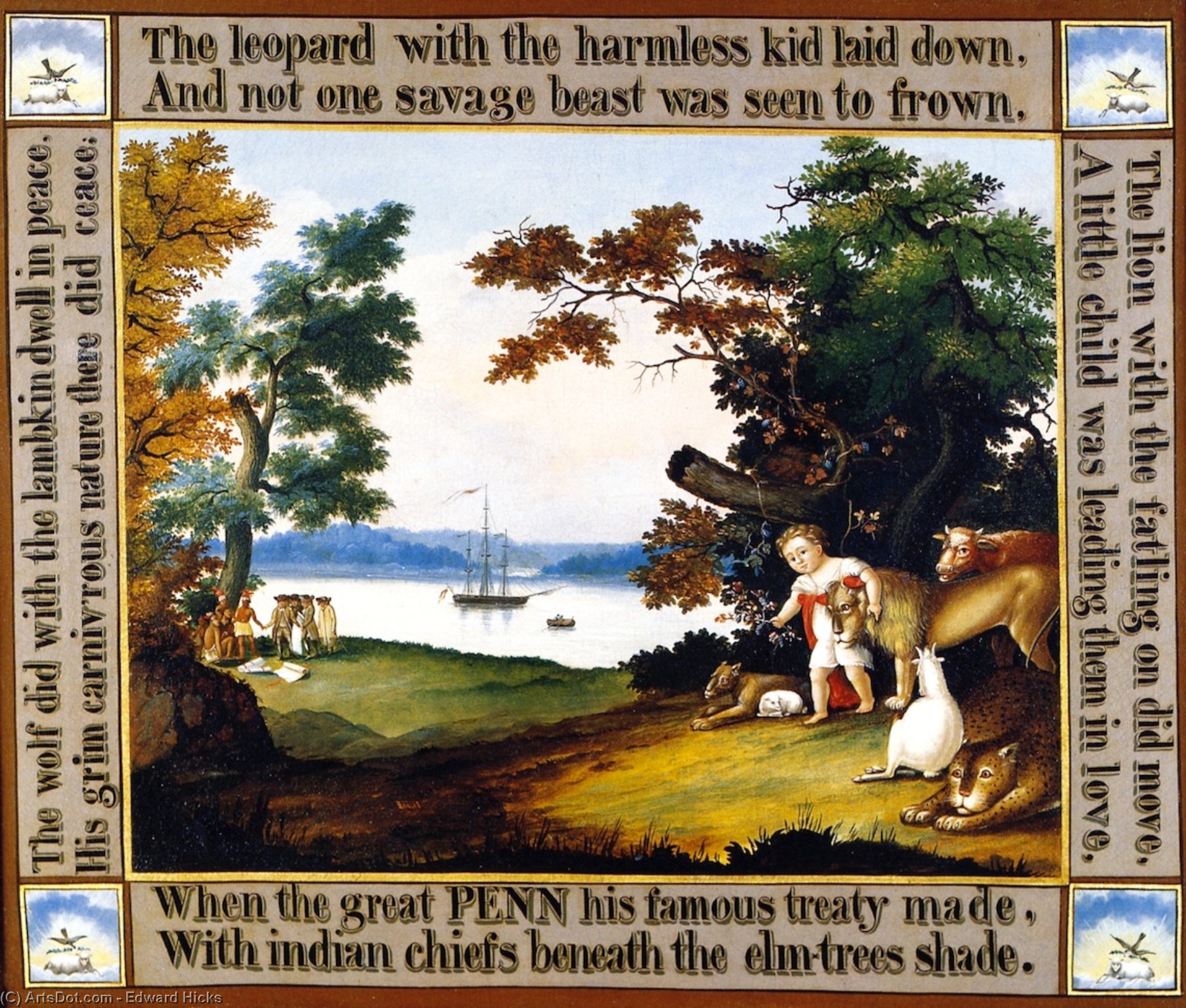 Peaceable Kingdom (14) — Edward Hicks