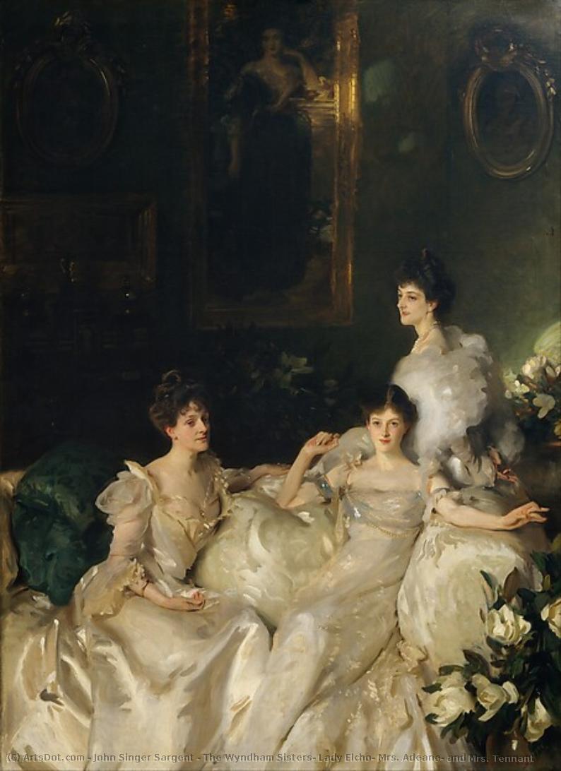 The Wyndham Sisters: Lady Elcho, Mrs. Adeane, And Mrs. Tennant — John Singer Sargent