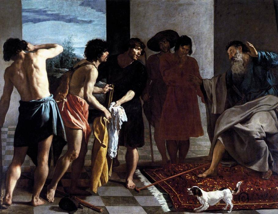 Joseph's Bloody Coat Brough To Jacob — Diego Velázquez