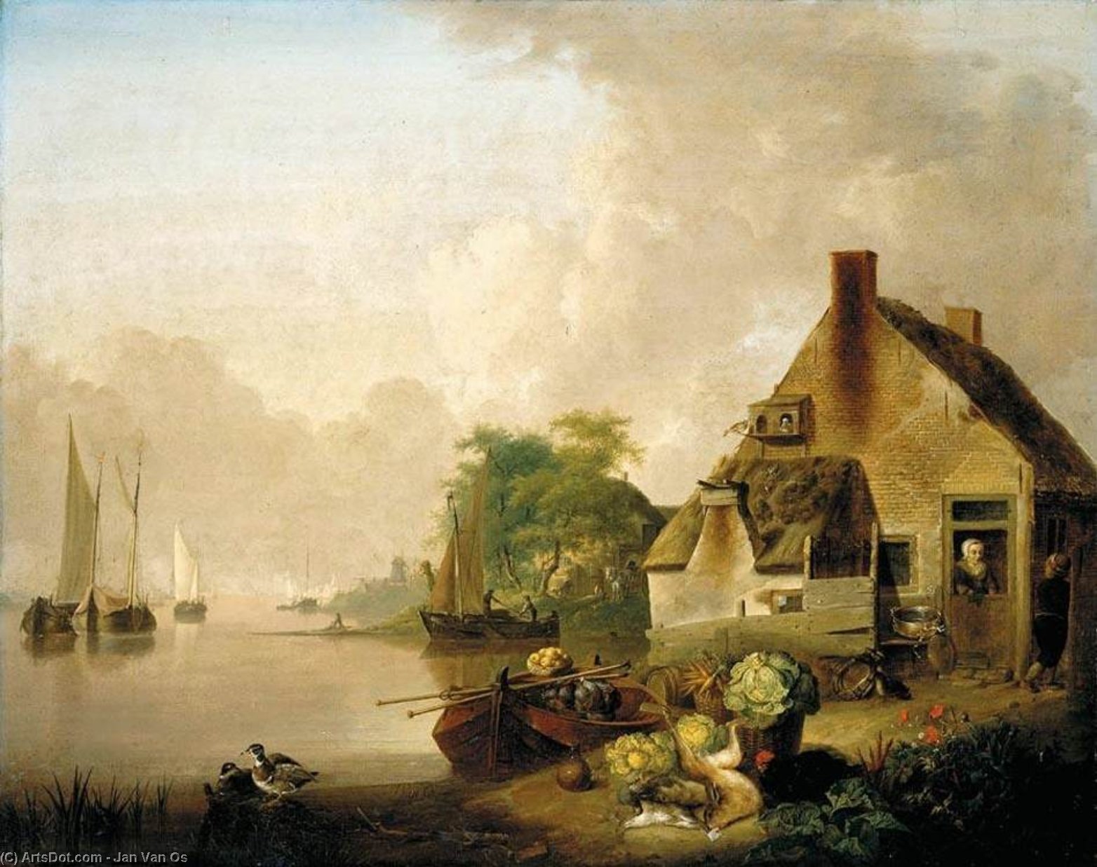 River Landscape — Jan Van Os