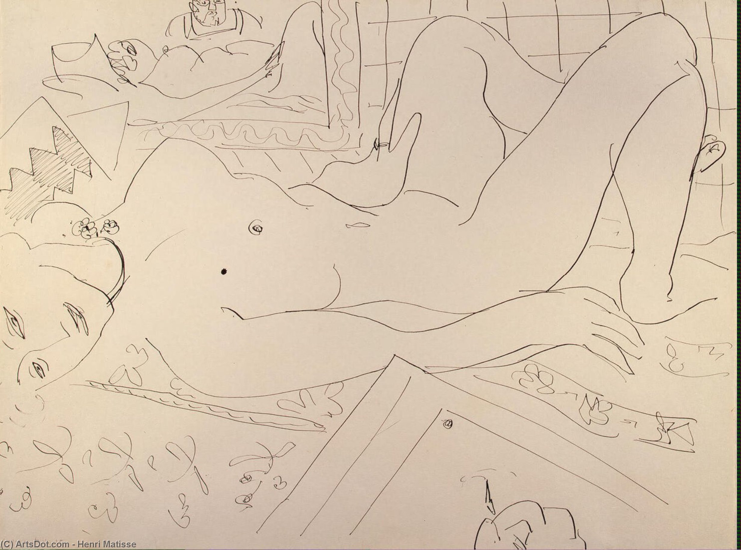 Reclining Nude (el Pintor Y Su Modelo) — Henri Matisse