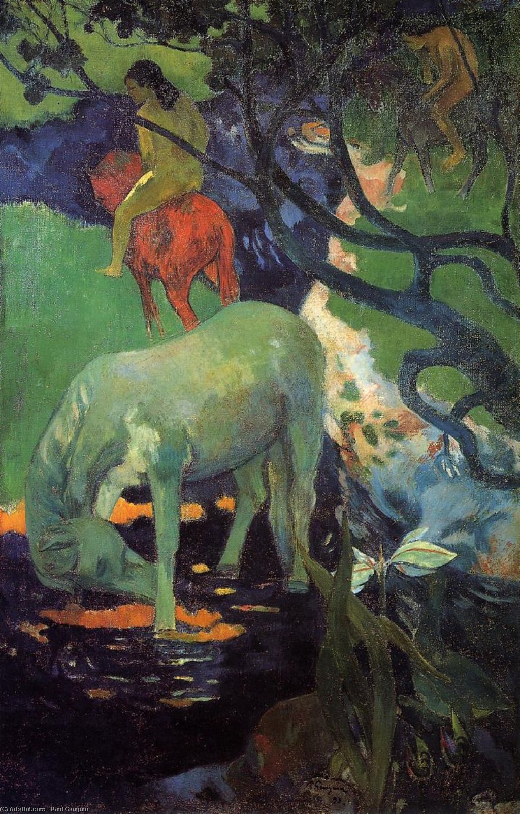 Den Hvite Hesten — Paul Gauguin