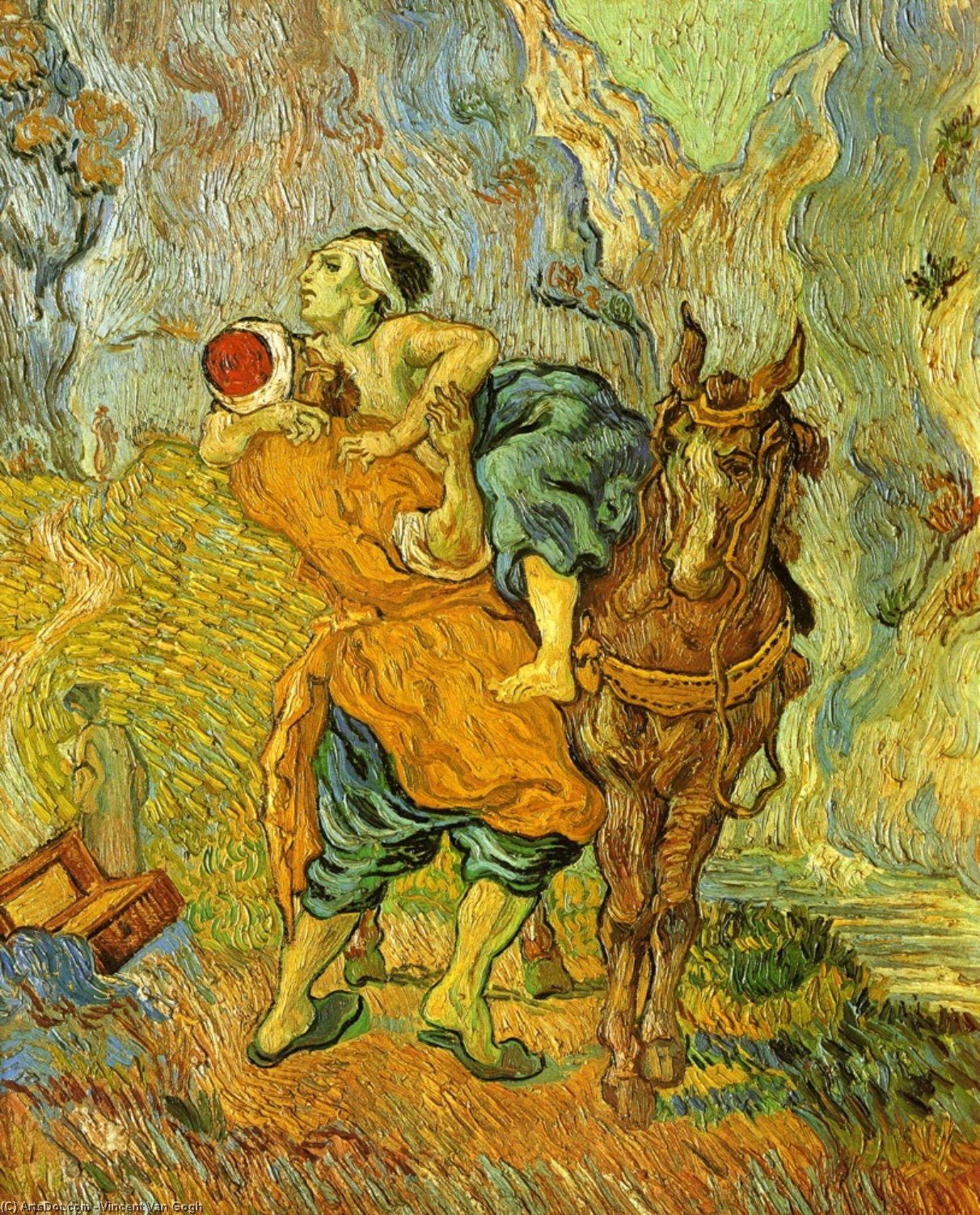 Dobry Samarytan (po Delacroix) — Vincent Willem Van Gogh