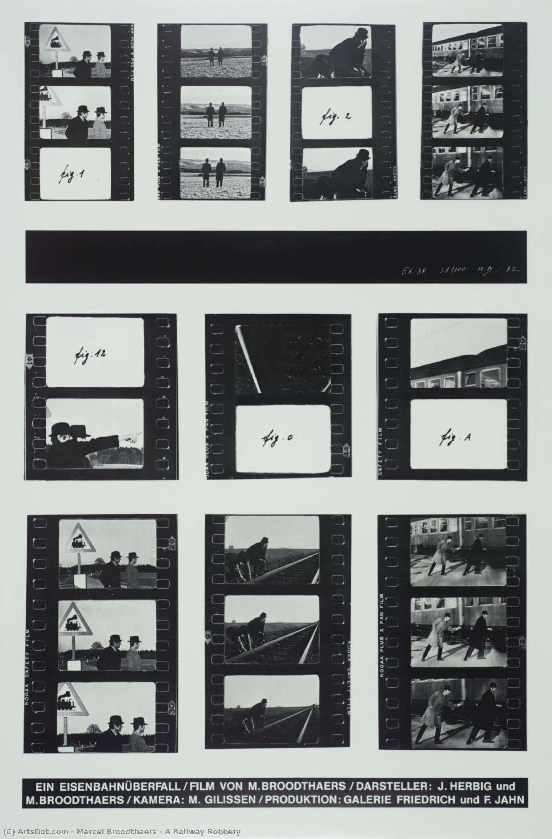 A Railway Robbery — Marcel Broodthaers