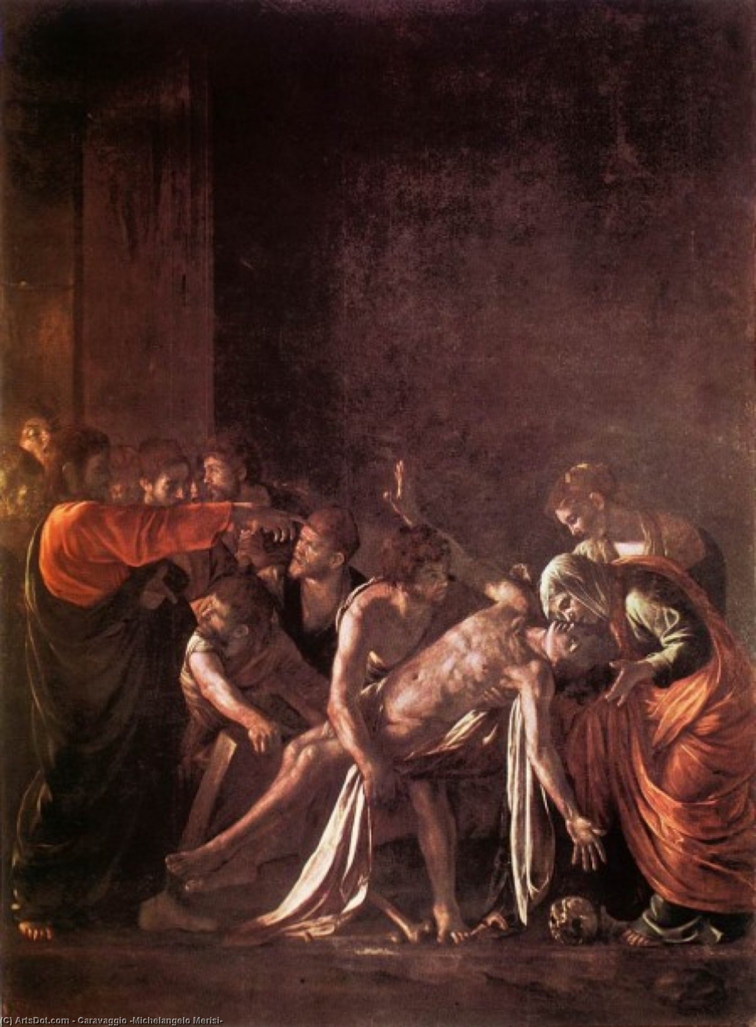 El Levantamiento De Lázaro — Caravaggio