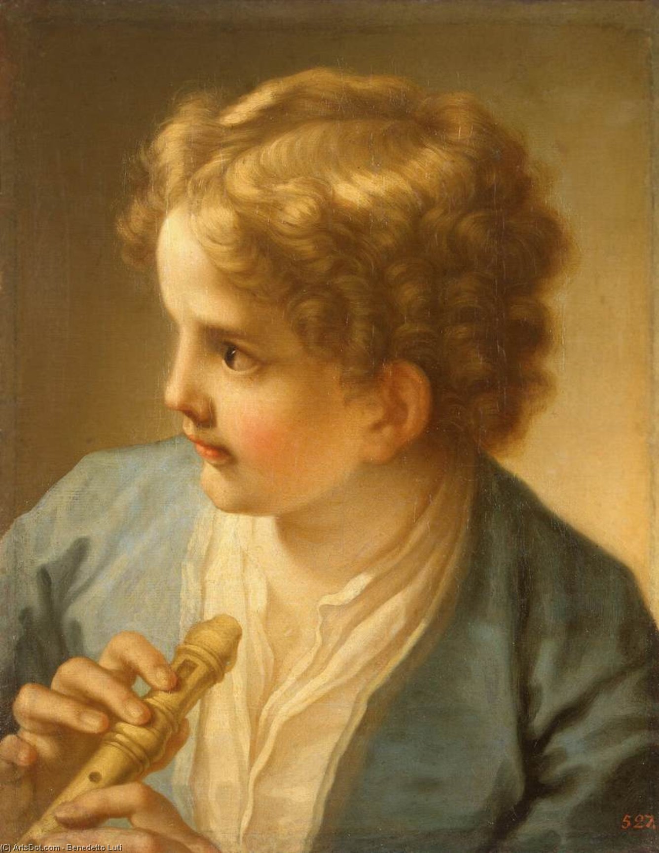 L'enfant À La Flûte — Benedetto Luti