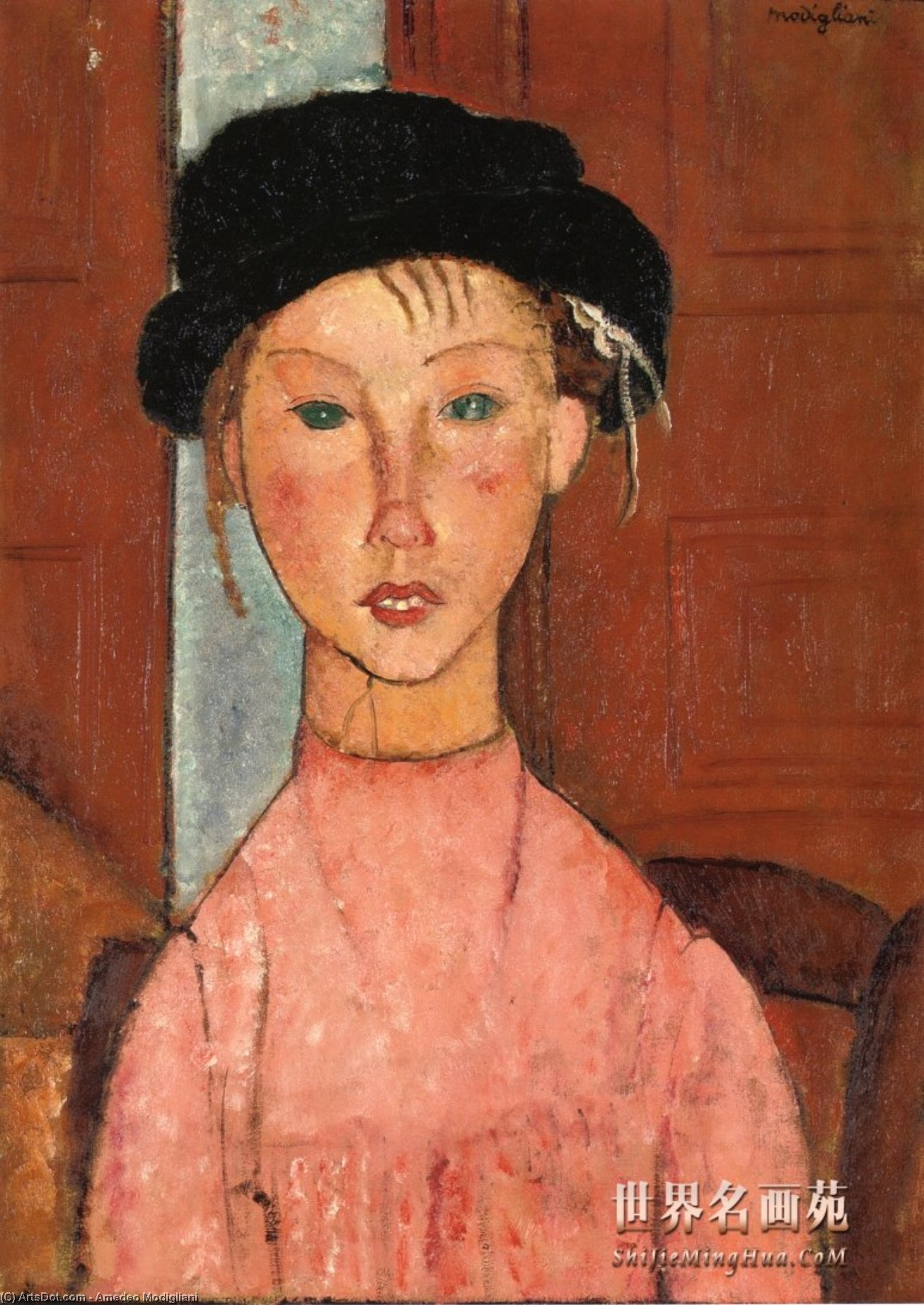 Jungfrau Mit Einem Beret — Amedeo Modigliani
