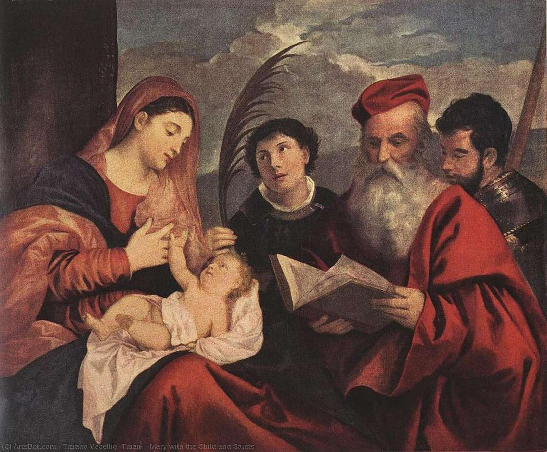 Mary With The Child And Saints — Titian