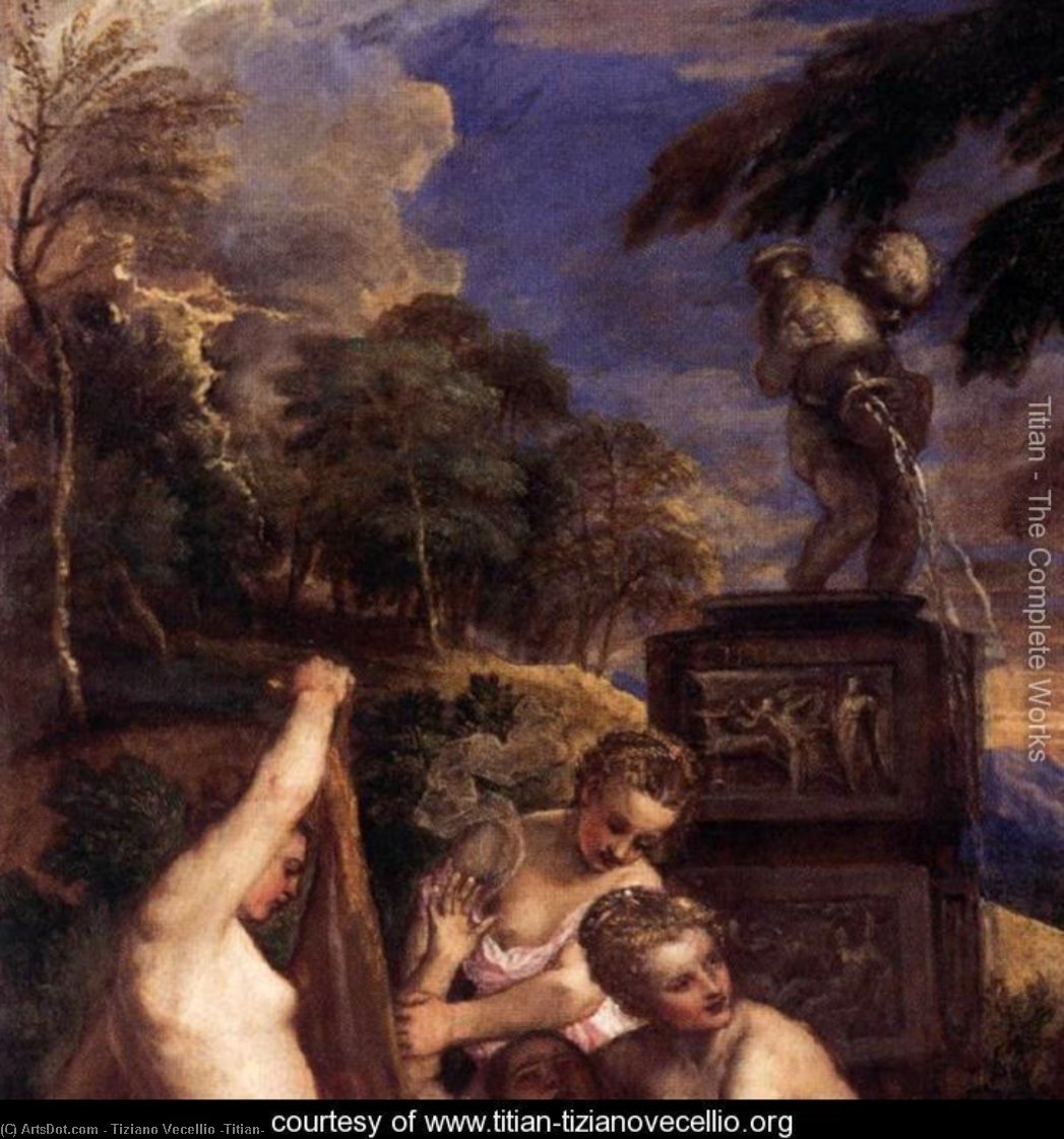Diana E Calisto (detalhe) — Tiziano Vecellio