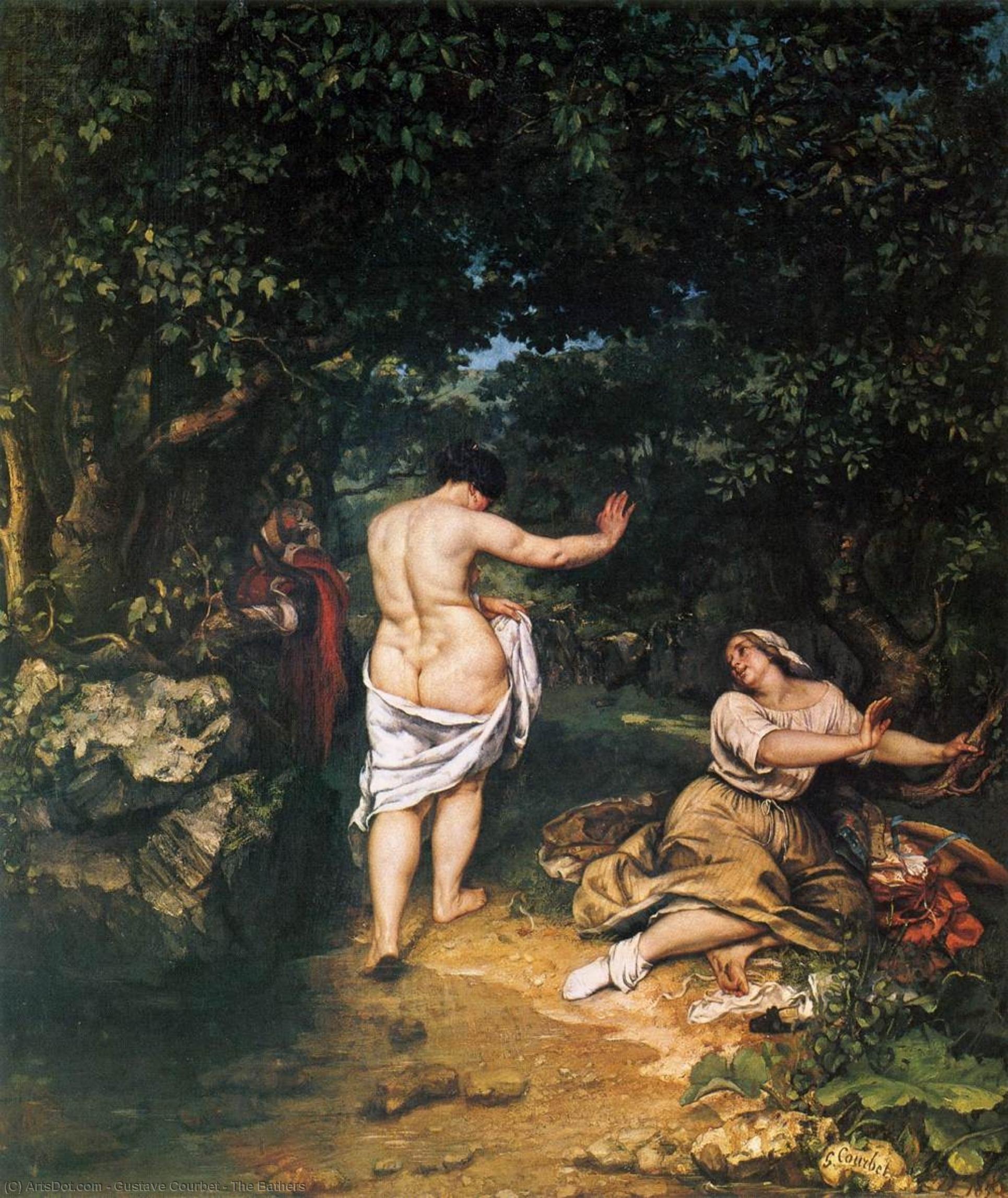 The Bathers — Gustave Courbet