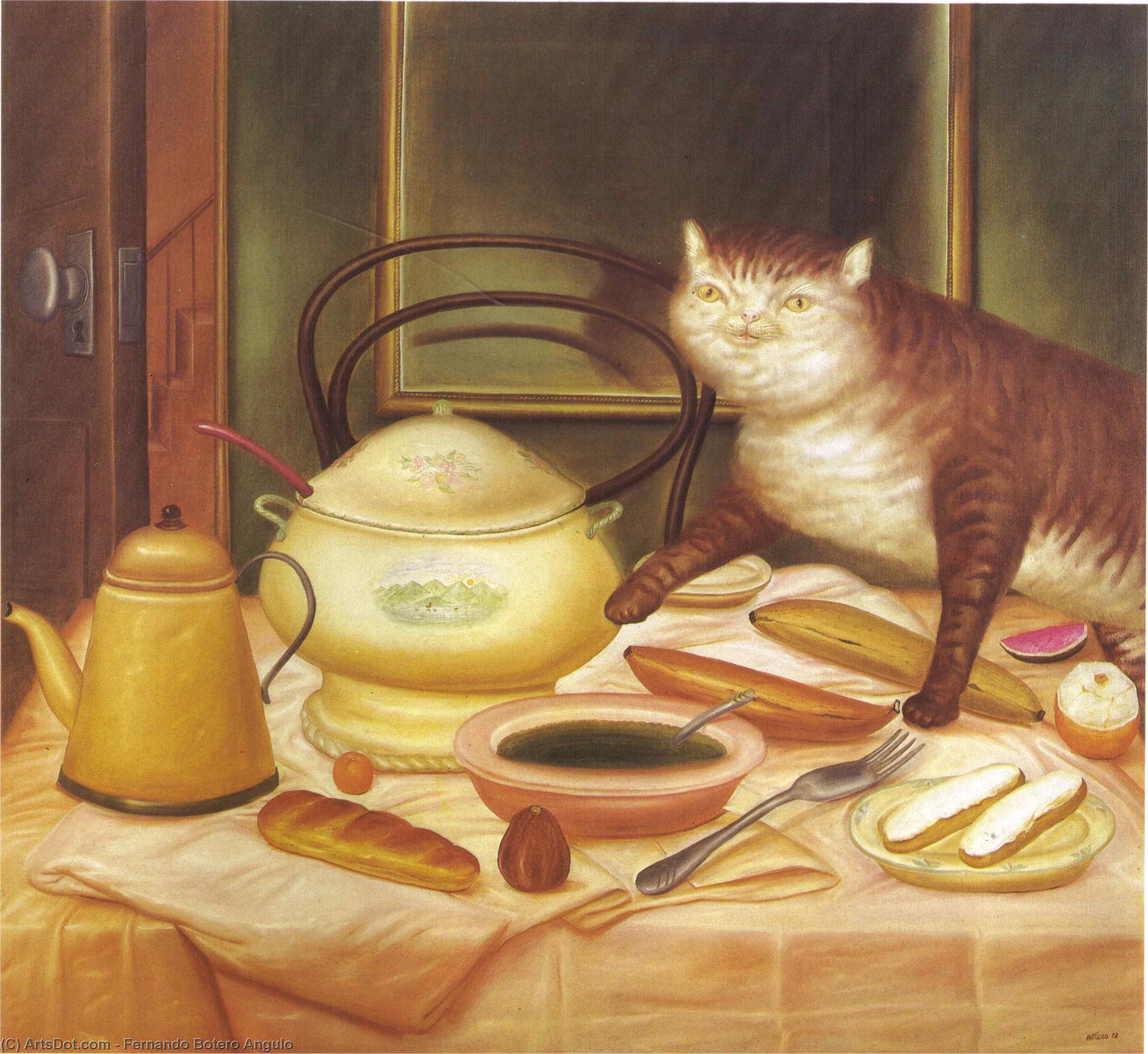 Stillleben Mit Grüner Suppe — Fernando Botero