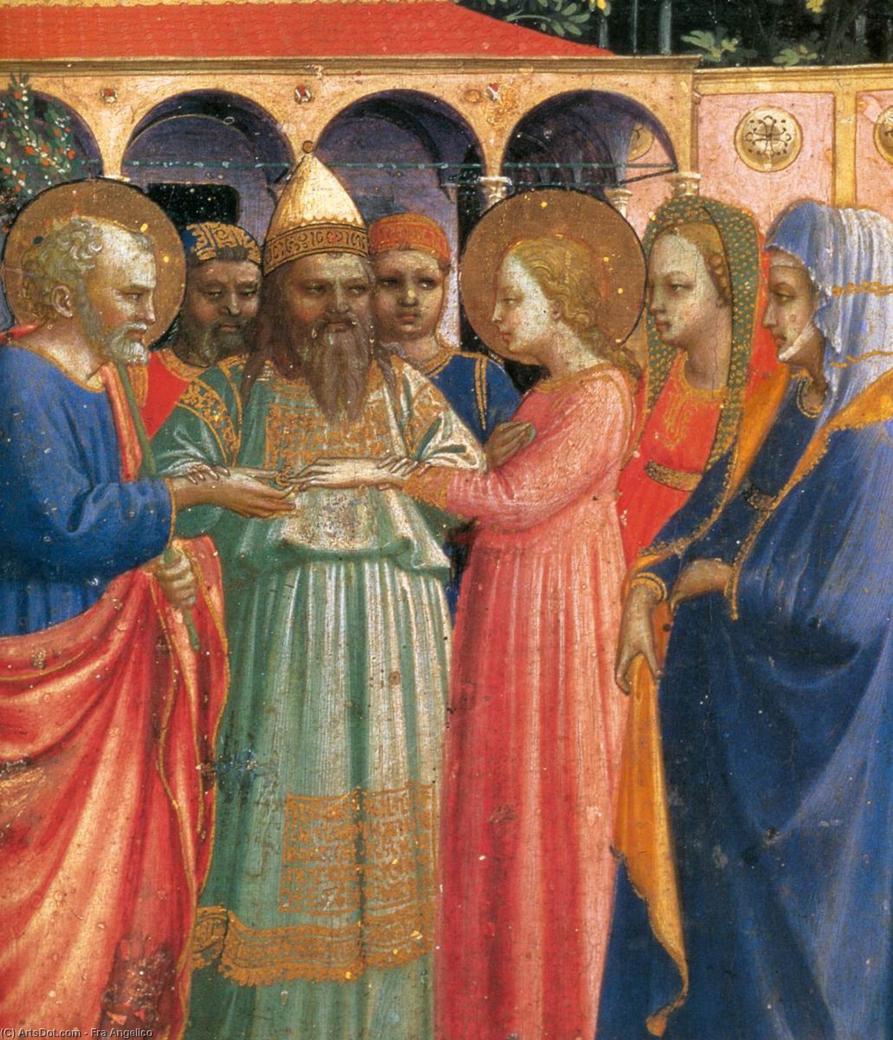 The Annunciation (detail) — Fra Angelico