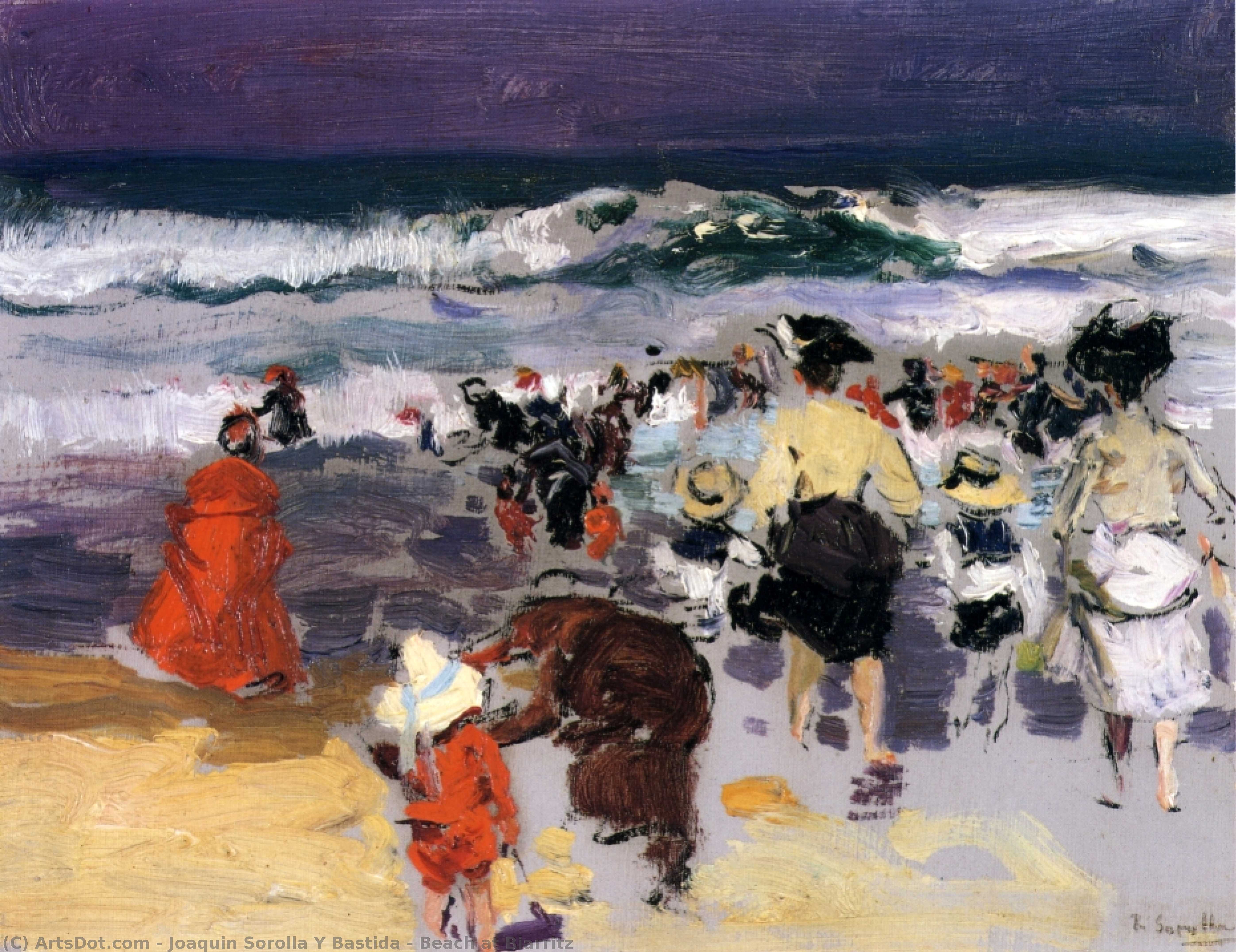 Spiaggia A Biarritz — Joaquín Sorolla Y Bastida