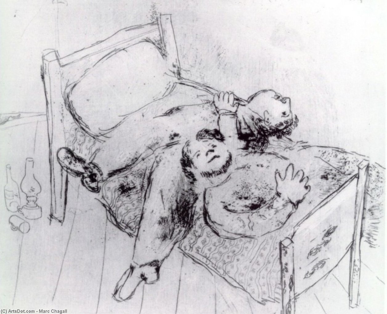 Rozprostření Na Posteli — Marc Chagall