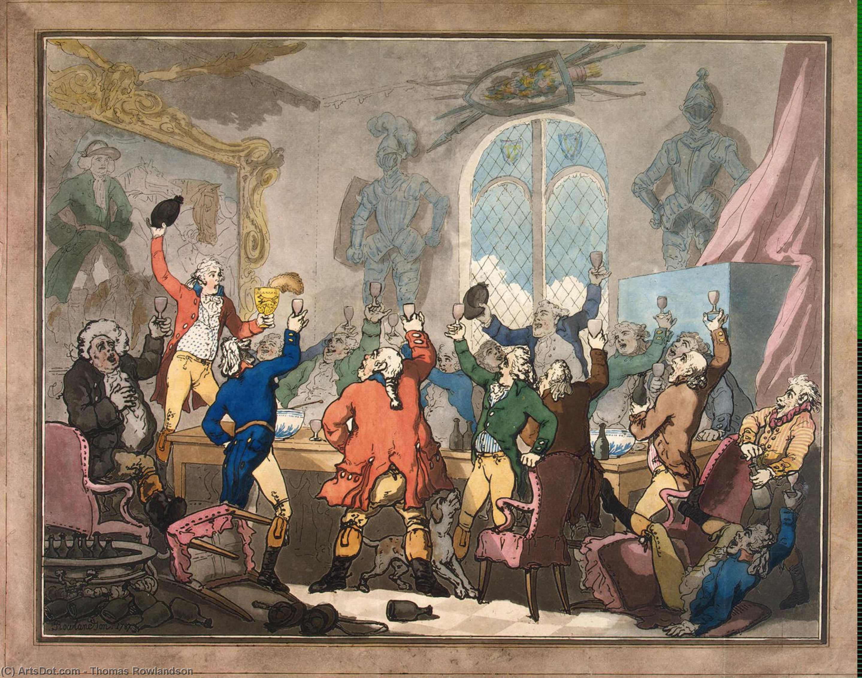 Dinner — Thomas Rowlandson