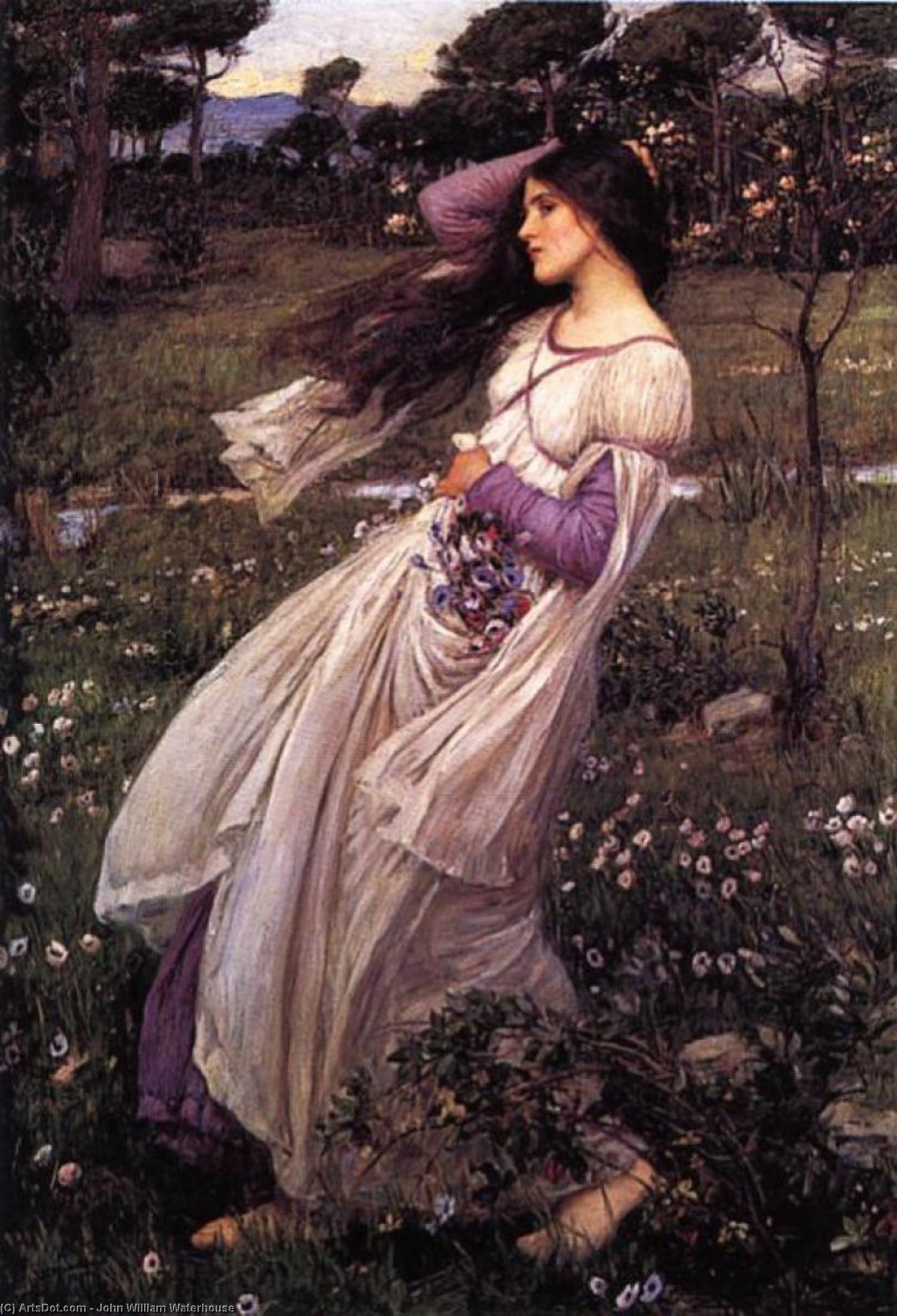 Windblumen — John William Waterhouse