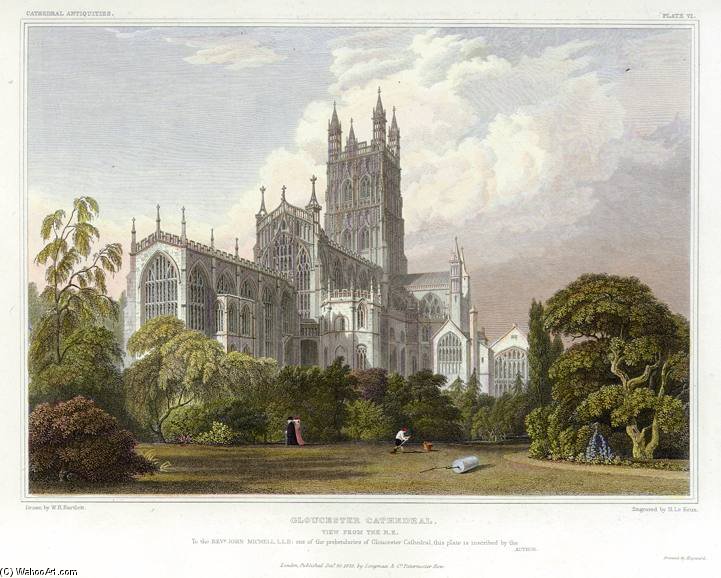 Gloucester Cathedral — William Henry Bartlett