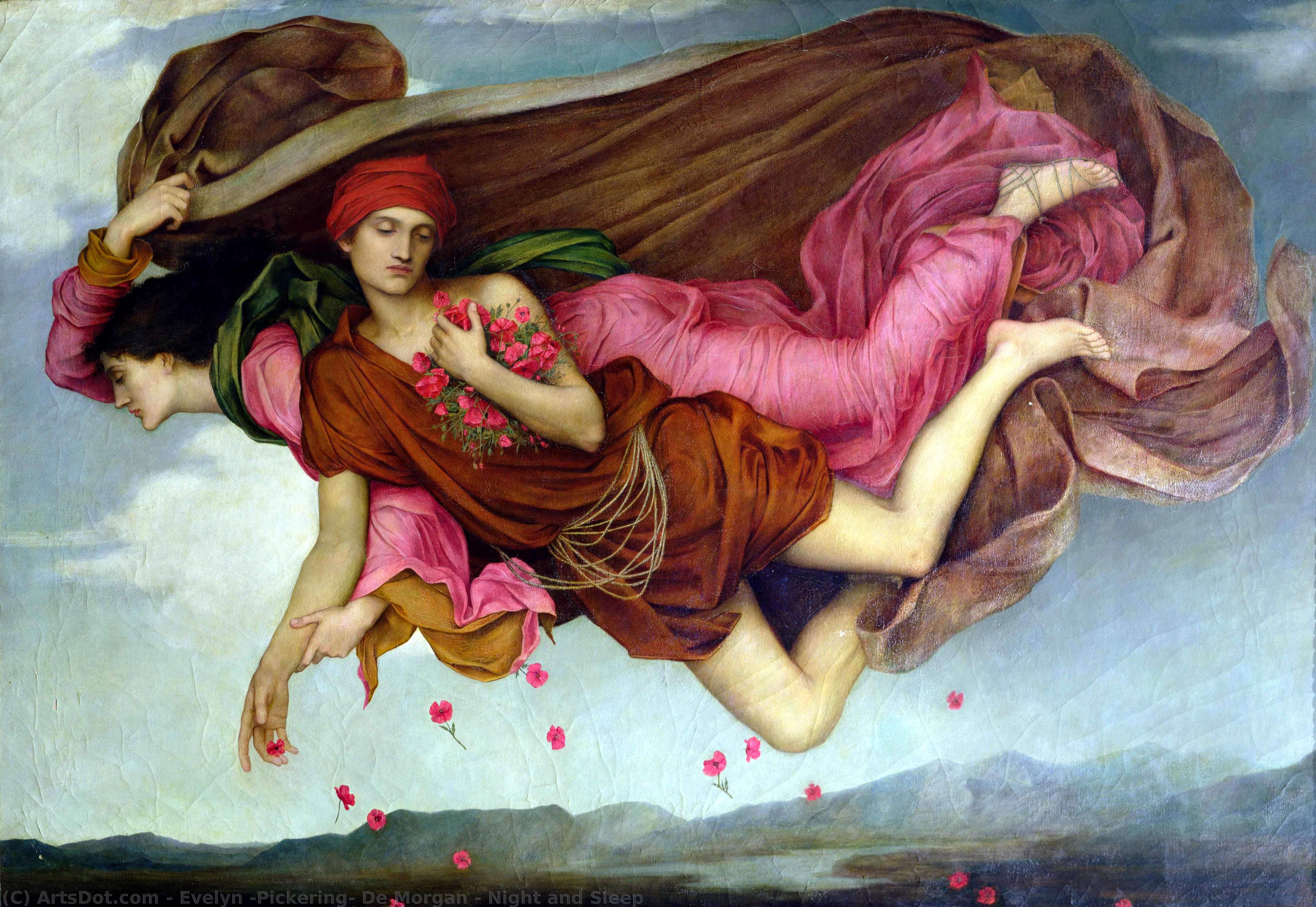 Night And Sleep — Evelyn De Morgan