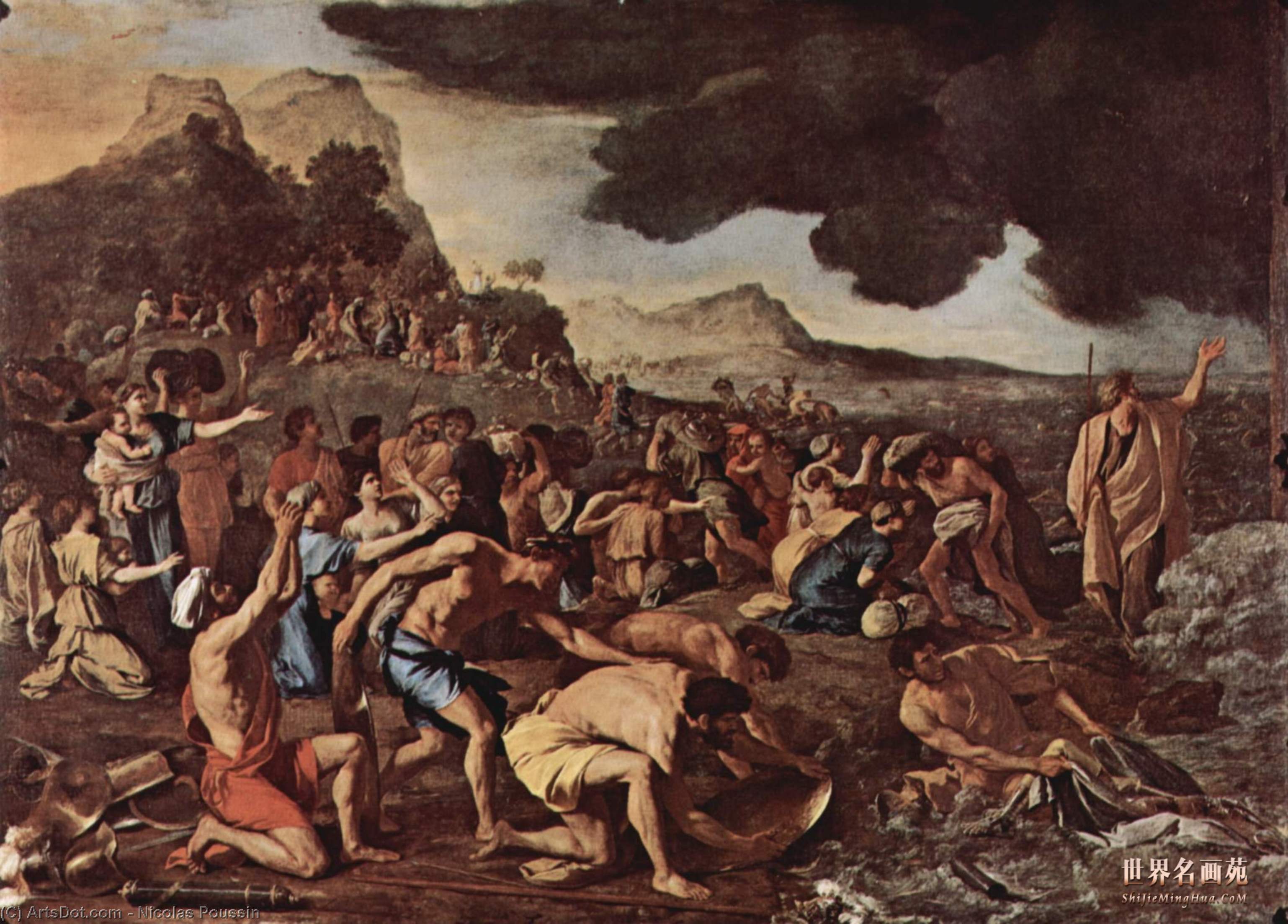 Przejście Morza Czerwonego — Nikola Poussin
