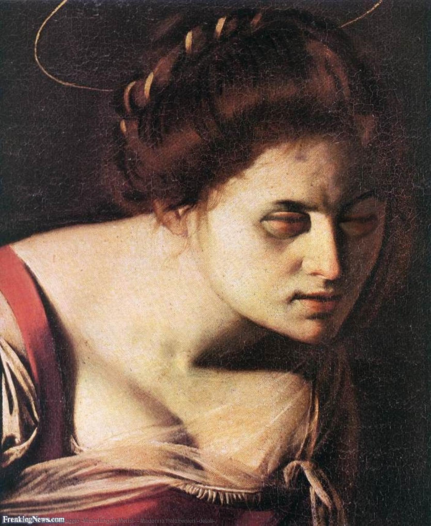 Madonna Palafrenieri (detail) — Caravaggio