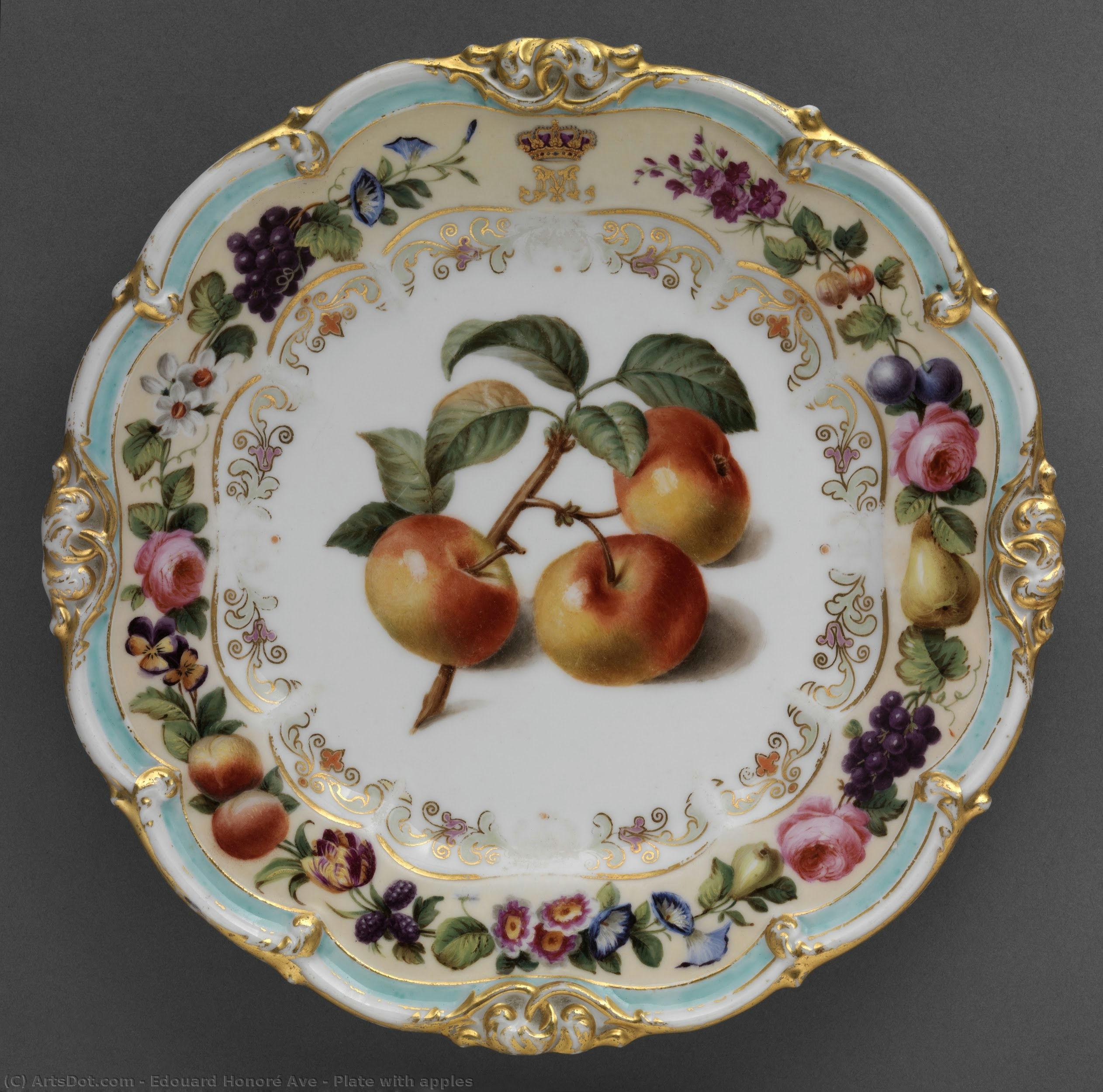 Plate With Apples — Edouard Honoré Ave