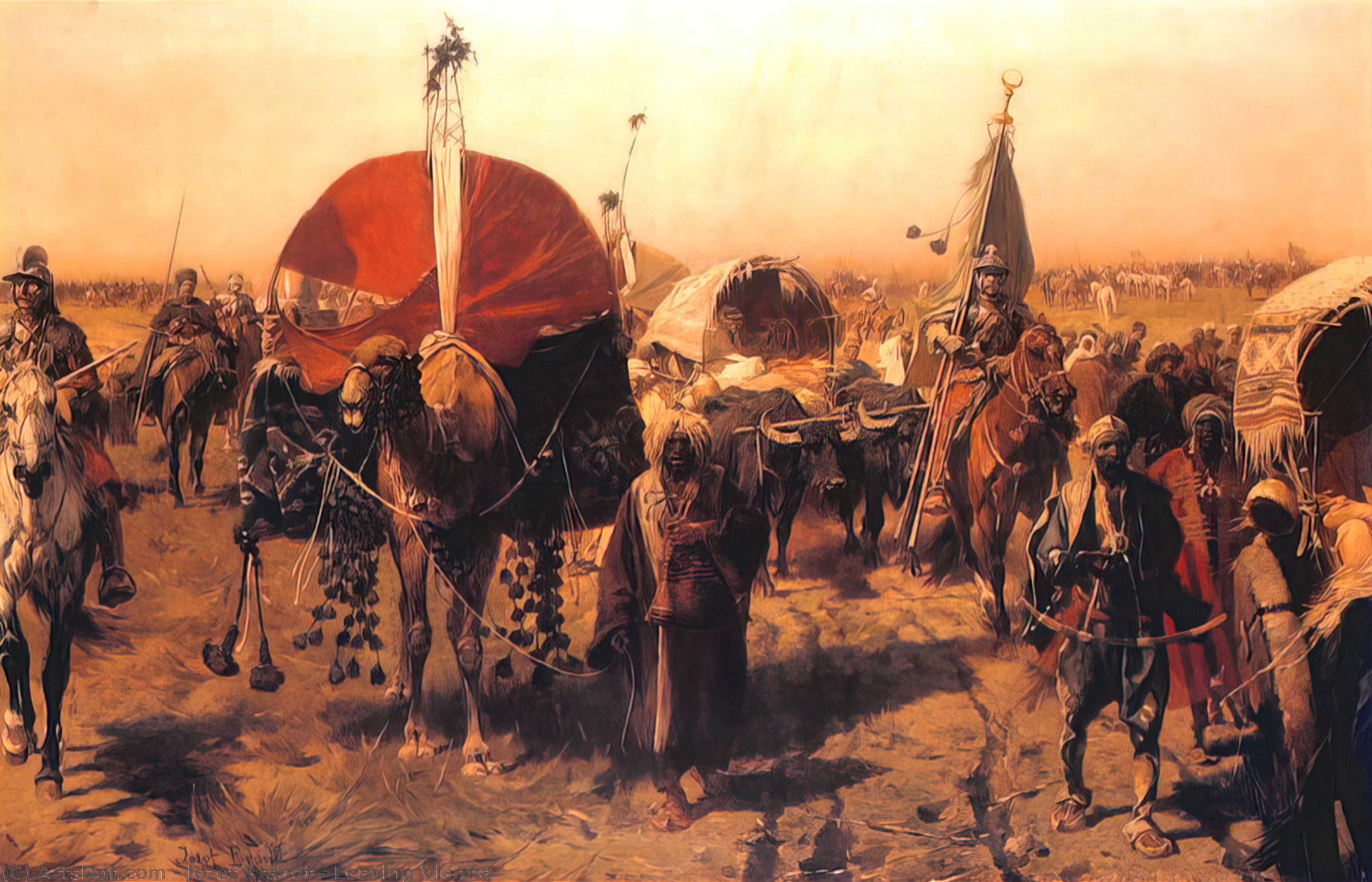 Leaving Vienna — Josef Von Brandt