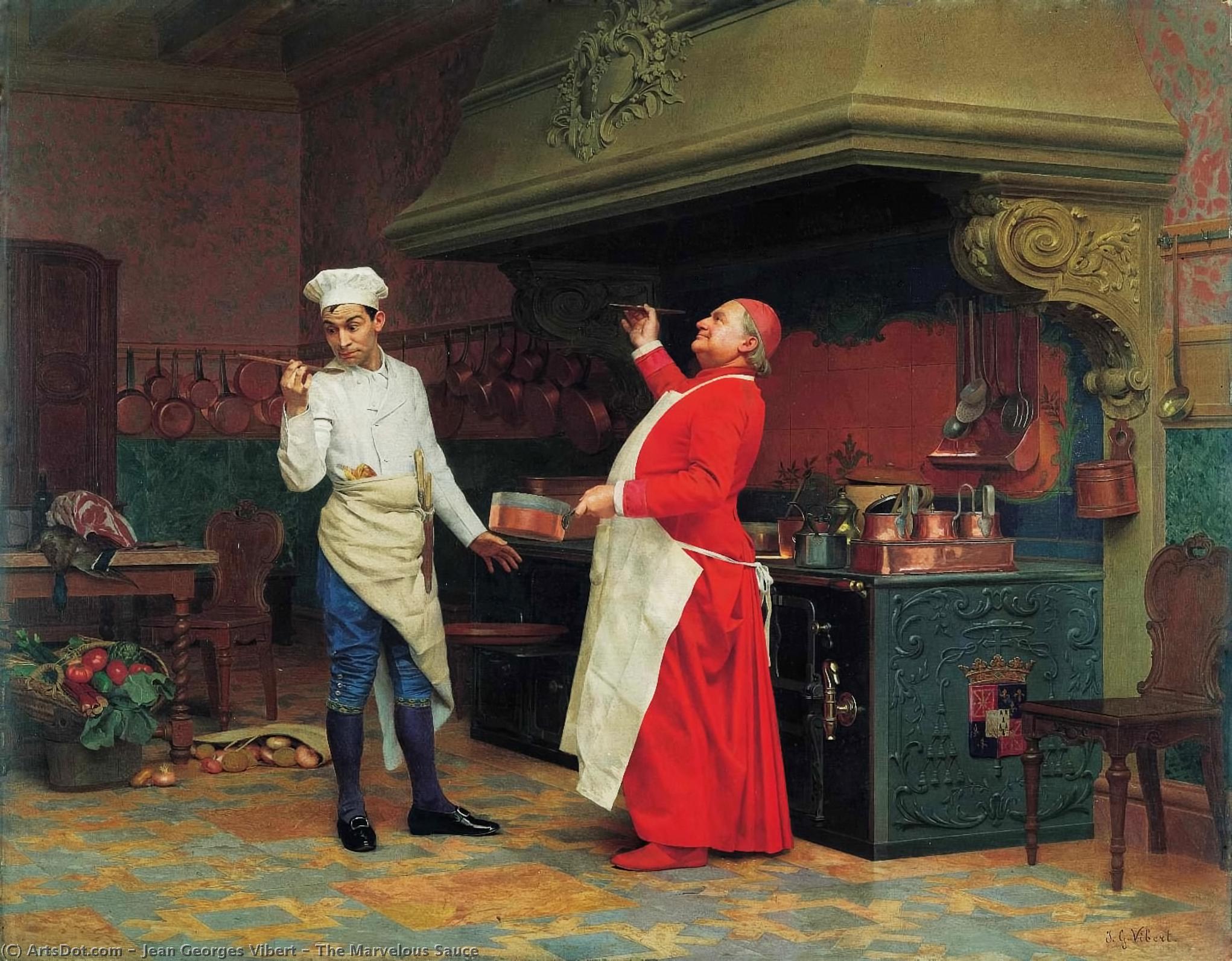 The Marvelous Sauce — Jehan Georges Vibert