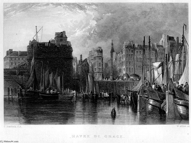 Havre De Grace Engraving — Klarkson Frederik Stenfeld