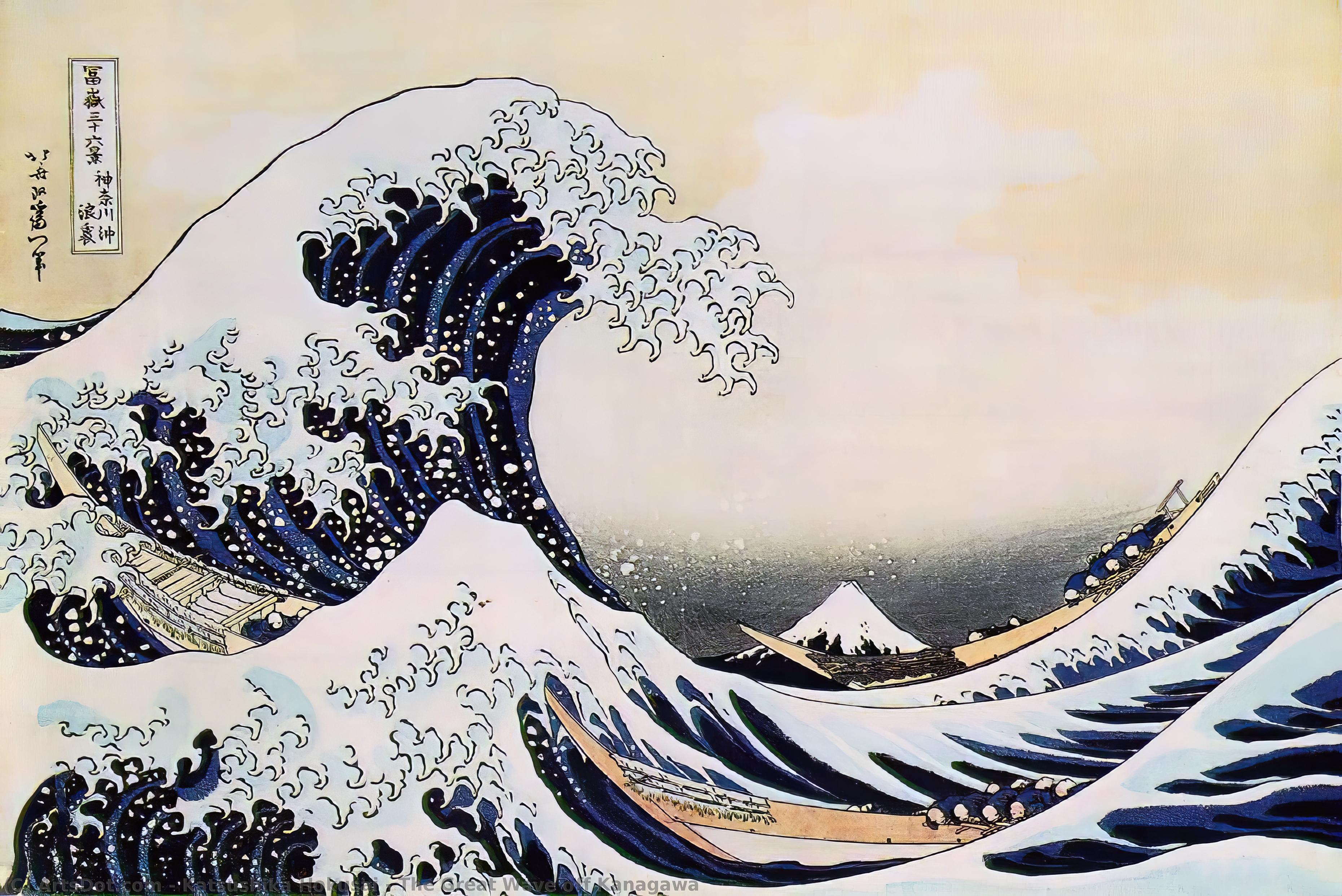 Den Store Bølge Ved Kanagawa — Hokusai