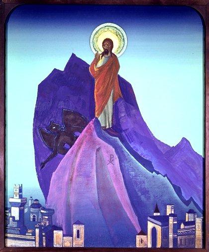 Temptasjonen Av Kristus — Nikolai Roerich